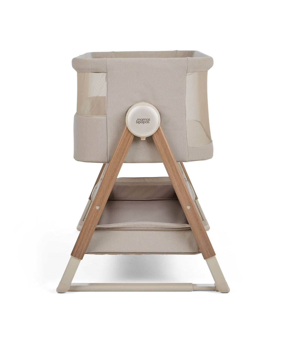 Mamas & Papas Lua 2 Bedside Crib in Mocha Cribs BCLU71000 5063229306426