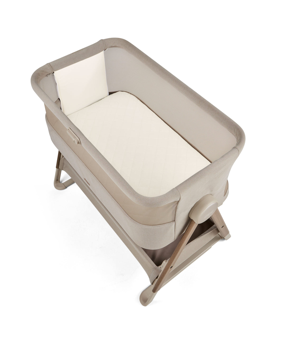 Mamas & Papas Lua 2 Bedside Crib in Mocha Cribs BCLU71000 5063229306426