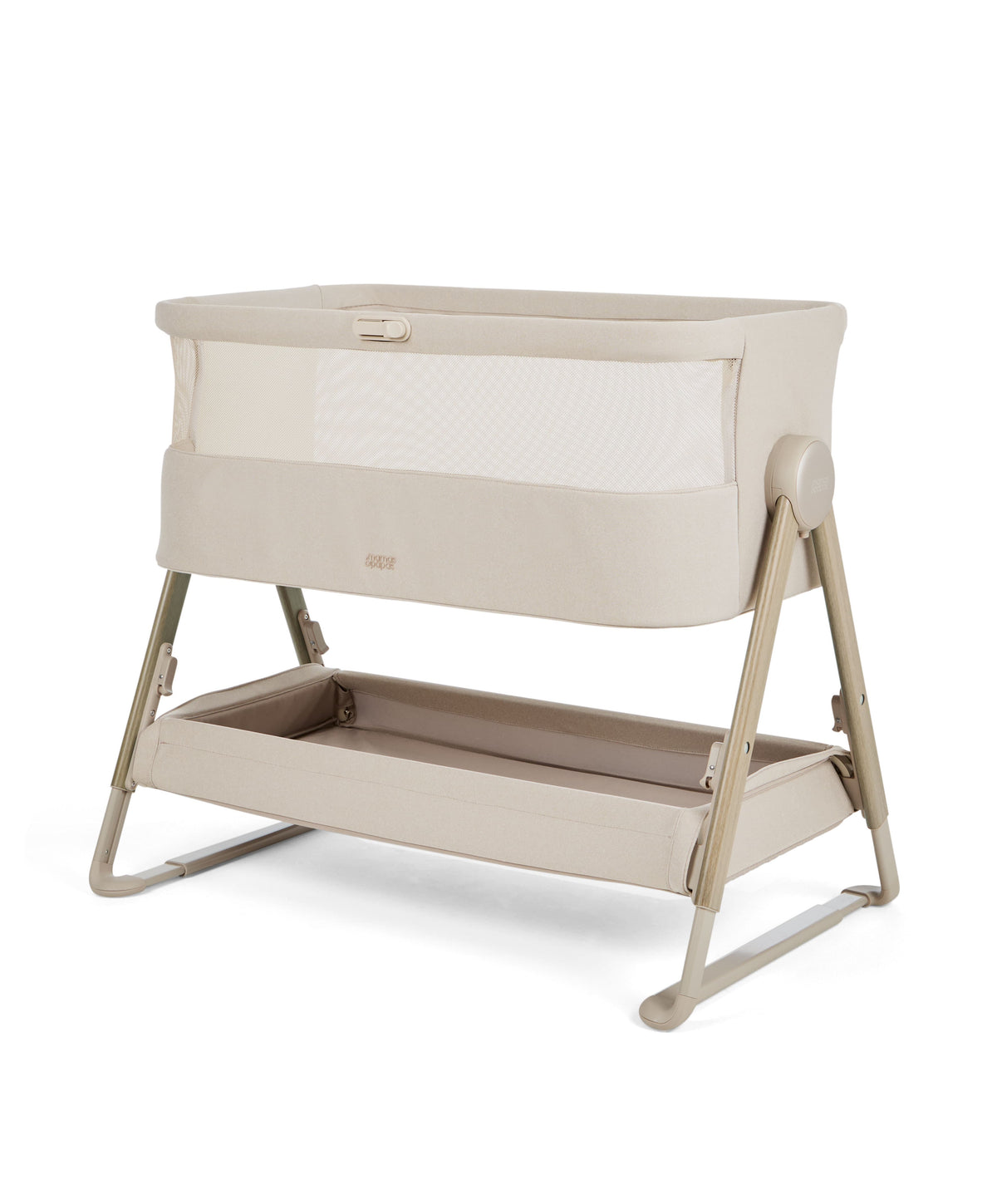 Mamas & Papas Lua 2 Bedside Crib in Sand Cribs BCLUC8T00 5063229306433
