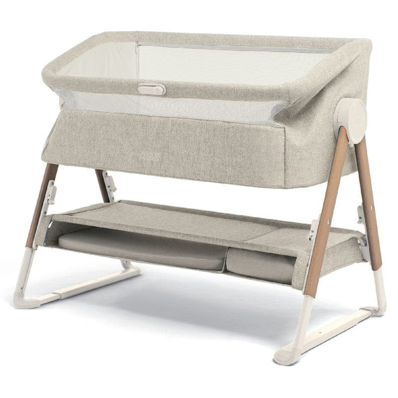 Mamas & Papas Lua Fawn Bedside Crib Oat Bundle Cribs BBLUPK200 5057232716181