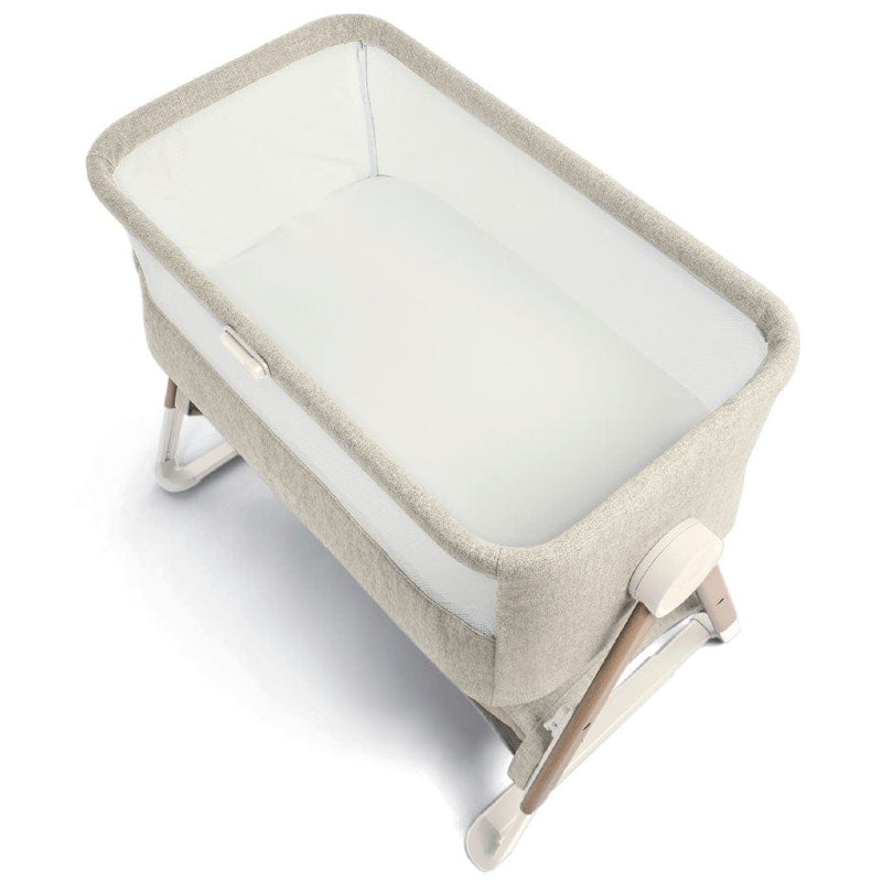 Mamas & Papas Lua Fawn Bedside Crib Oat Bundle Cribs BBLUPK200 5057232716181