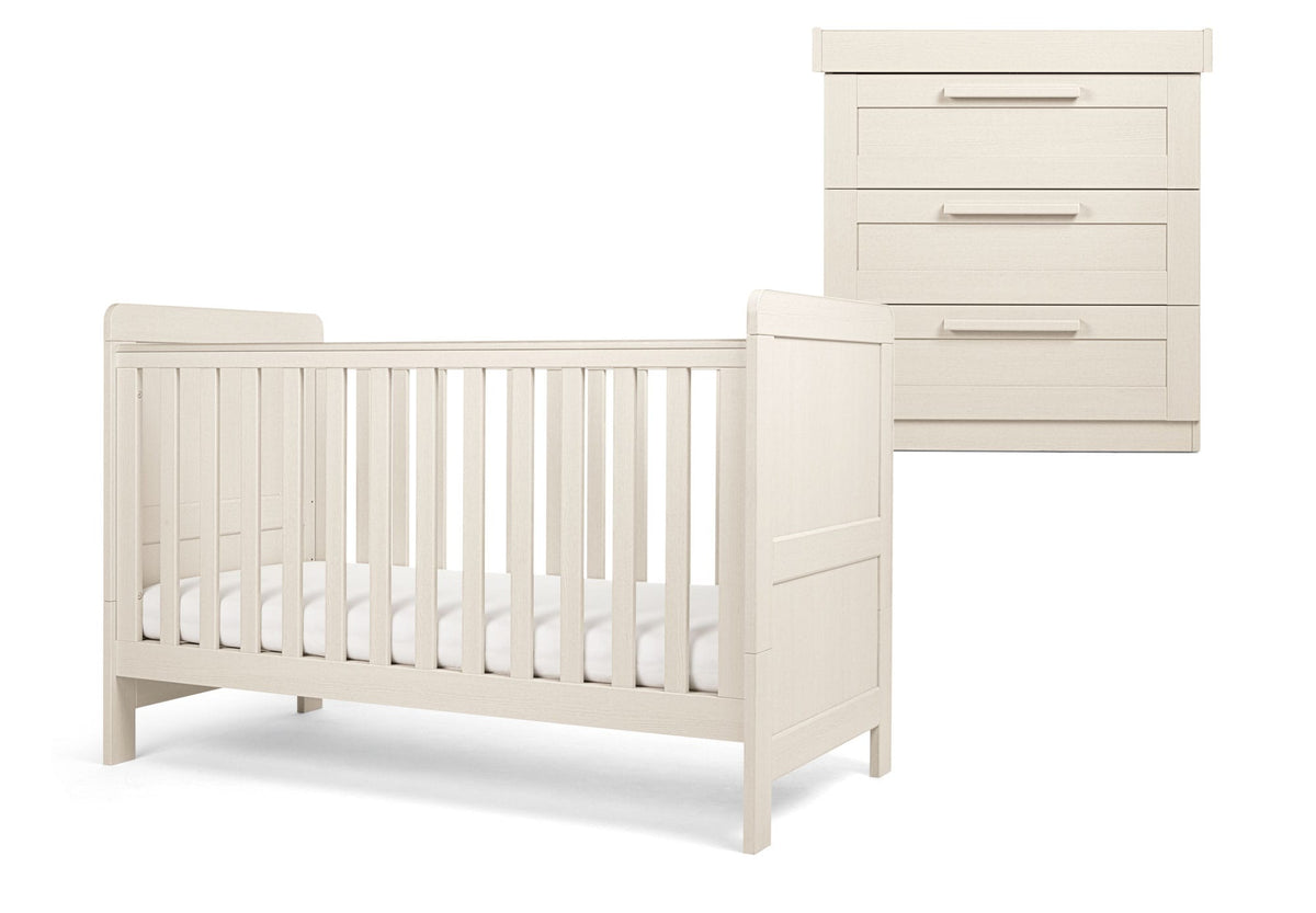 Mamas & Papas Atlas 2 Piece Cotbed Roomset Stone Nursery Room Sets
