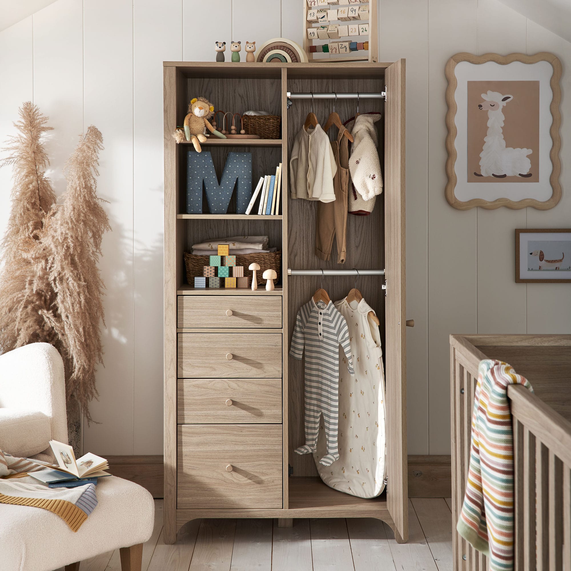 Mamas & Papas Barton 3 Piece Range in Natural Oak Nursery Room Sets