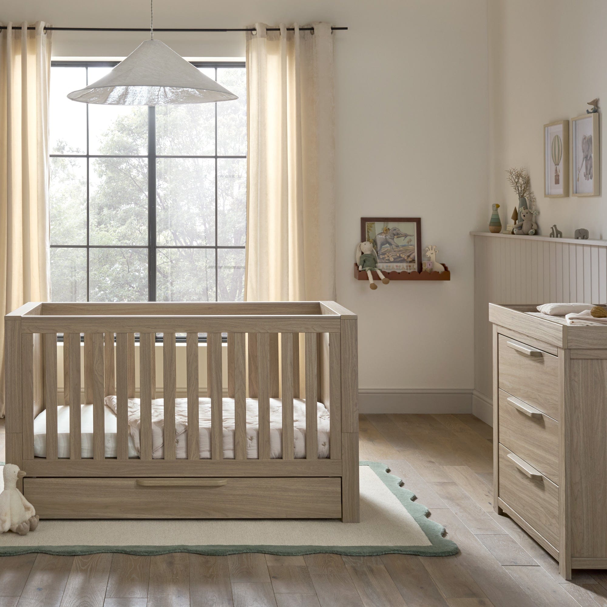 Mamas & Papas Franklin 2 Piece Roomset in Natural Oak Nursery Room Sets