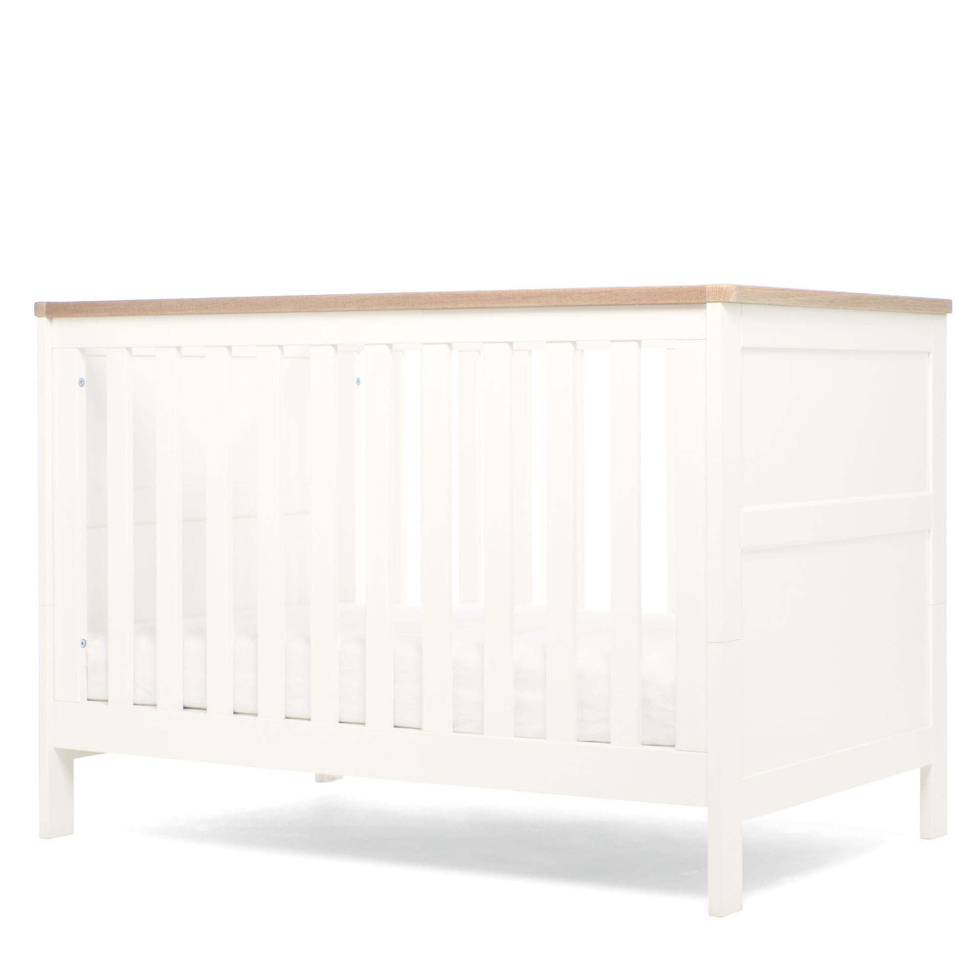 Mamas & Papas Wedmore 2 Piece Convertible Cot Set in White Nursery Room Sets