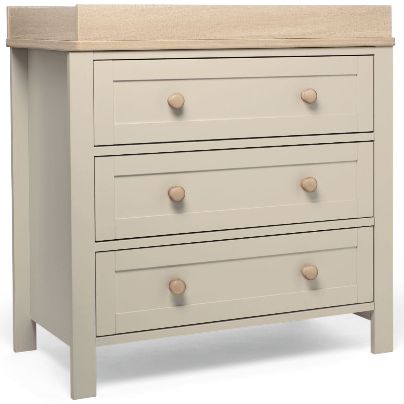 Mamas & Papas Wedmore 3 Piece Cotbed Range in Cashmere/Oak Nursery Room Sets