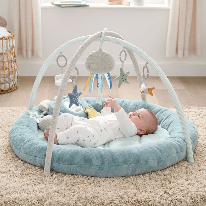 Mamas & Papas Welcome to the World Playmat- Blue Playmats & Gyms 7736MC101 5057232015444