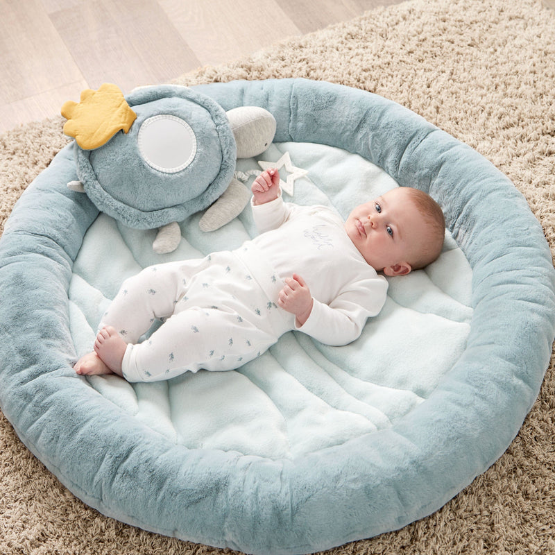 Mamas & Papas Welcome To The World Playmat- Blue Playmats & Gyms 7736MC101 5057232015444