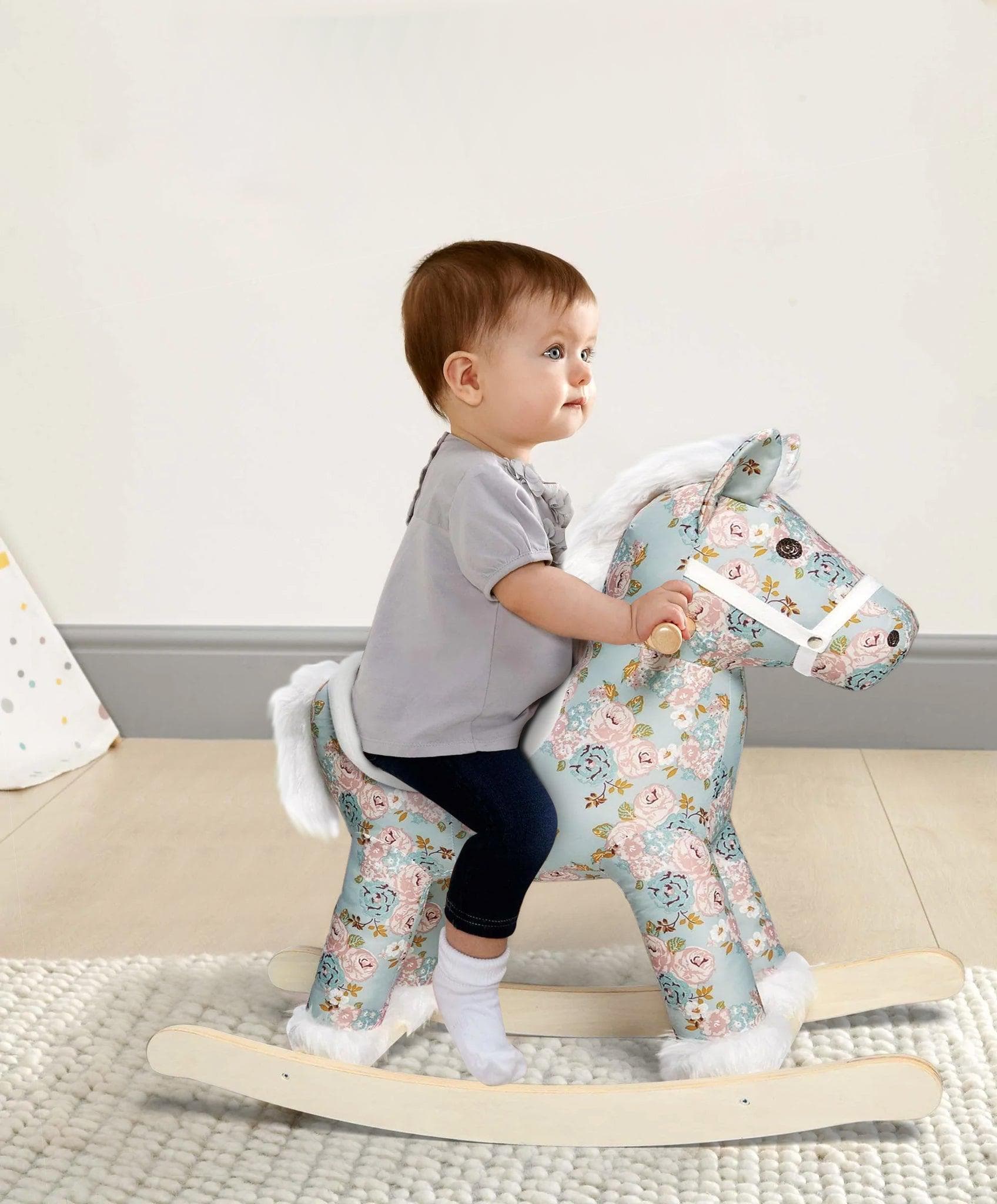 Mamas and Papas Rocking Animal in Floral Rocking Horses 644990903 5057232579137