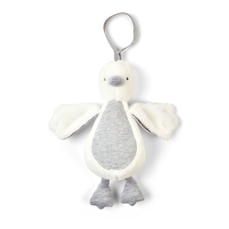 Mamas & Papas Soft Travel Toy Welcome to the World - Grey Chime Duck Soft Animals 7609HG401