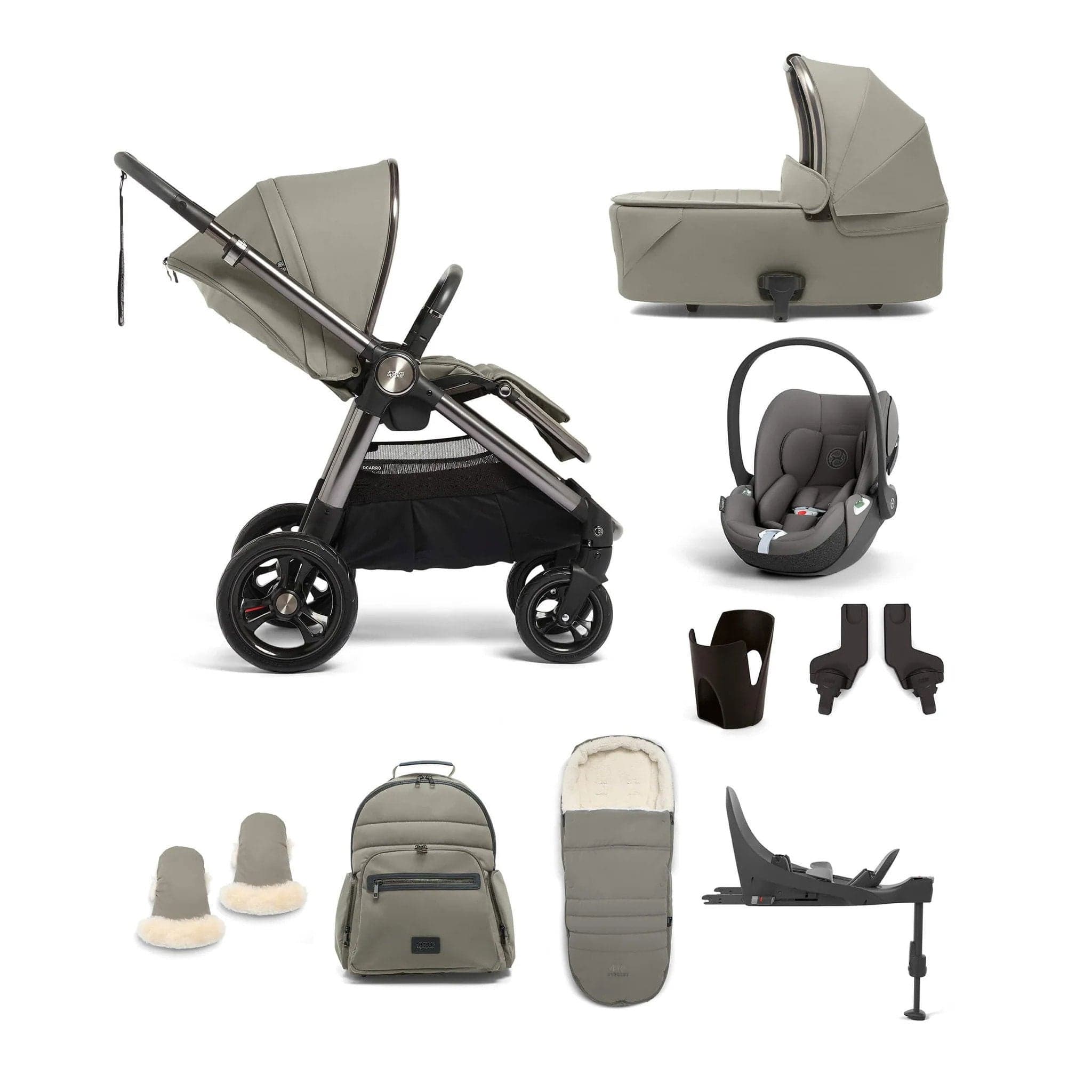 Mamas & Papas Ocarro 10-Piece Travel System with Cloud T in Everest Travel Systems 11153-EVE 5057232698586