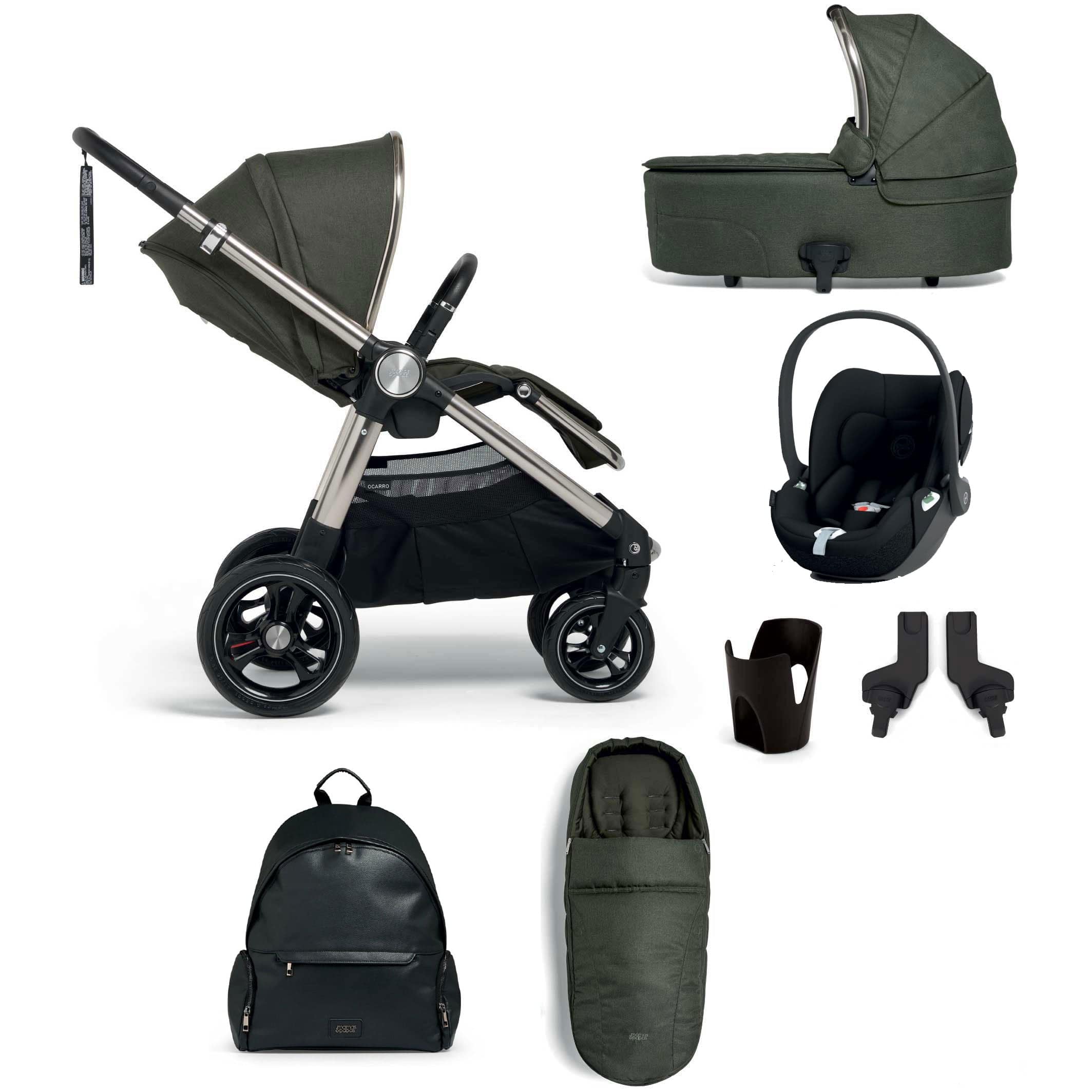 Mamas & Papas Ocarro Complete Cloud T Bundle in Hunter Green Travel Systems 61931HG00-0 5063229125454