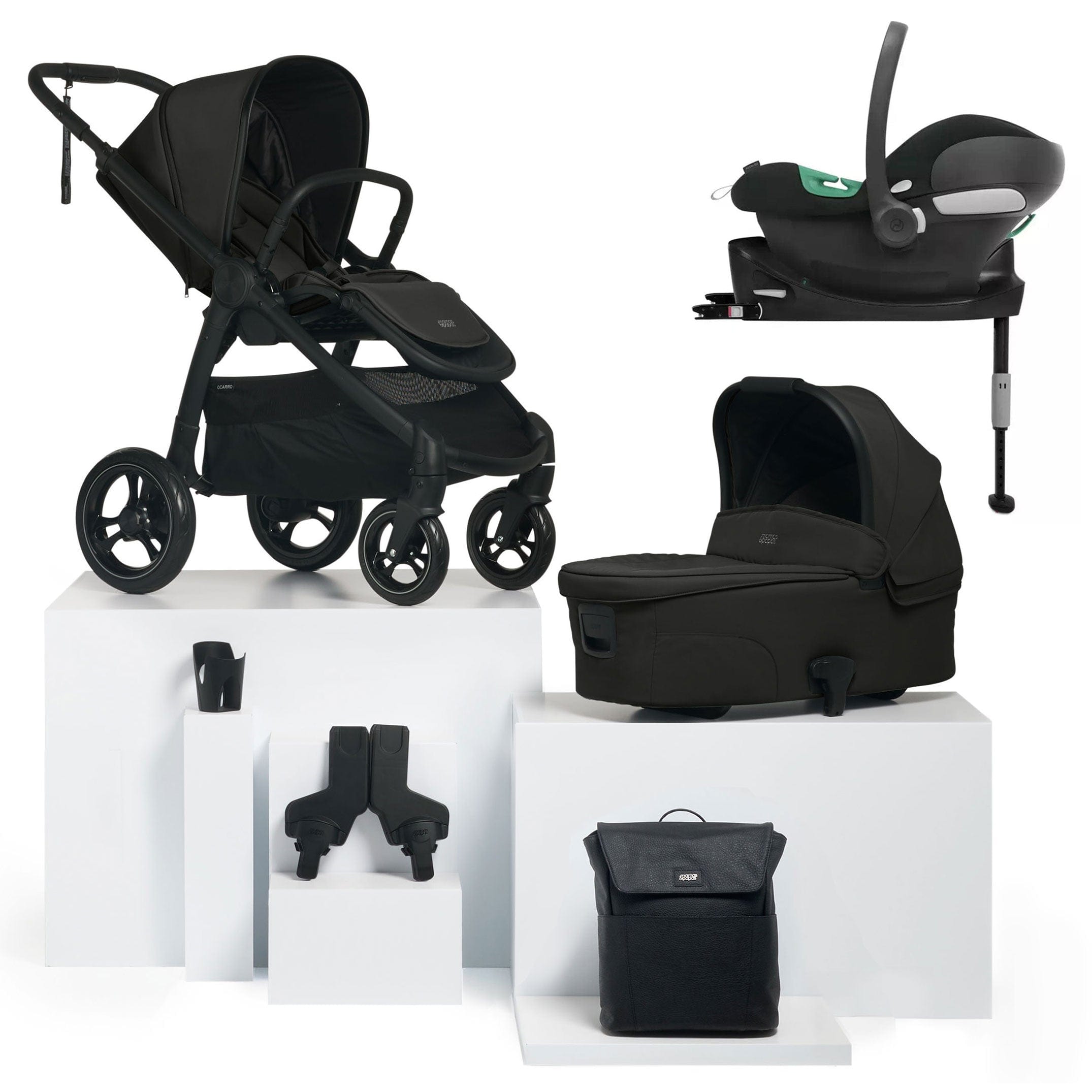 Mamas & Papas Ocarro Complete Cybex Bundle in Jet Travel Systems 61921JT00 5063229086526