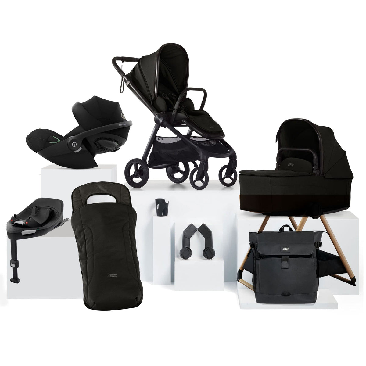 Mamas & Papas Vardo Complete Cybex Bundle in Noir Travel Systems 17417-VAR-CYB-G 5063229326110