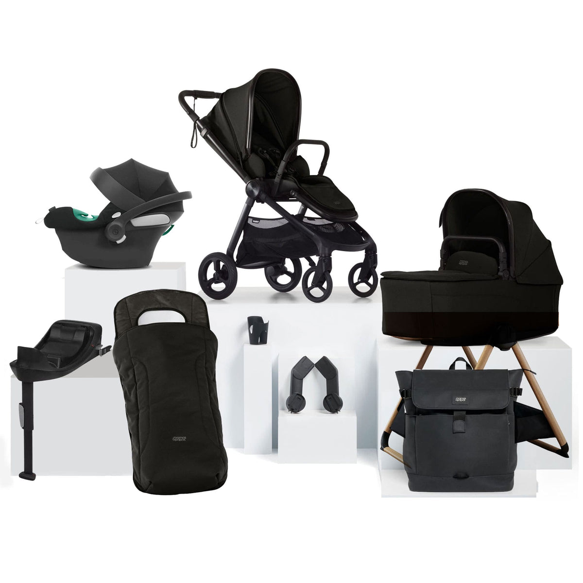 Mamas & Papas Vardo Complete Cybex Bundle in Noir Travel Systems 52391NR00 5063229326110