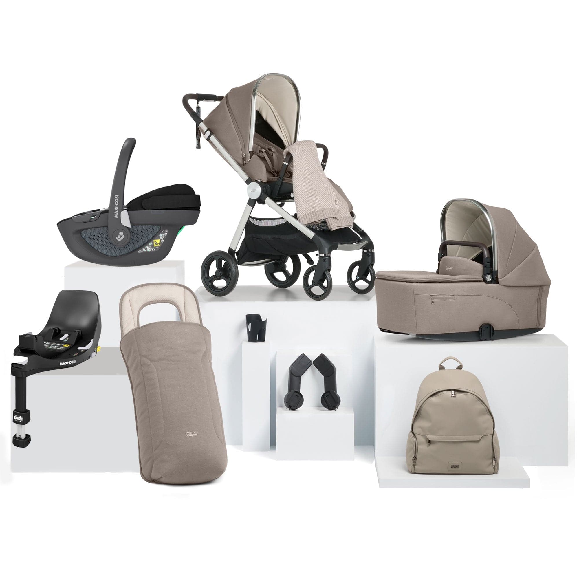 Mamas & Papas Vardo Complete Maxi-Cosi Bundle in Heritage Travel Systems 524308101-4 5063229226311