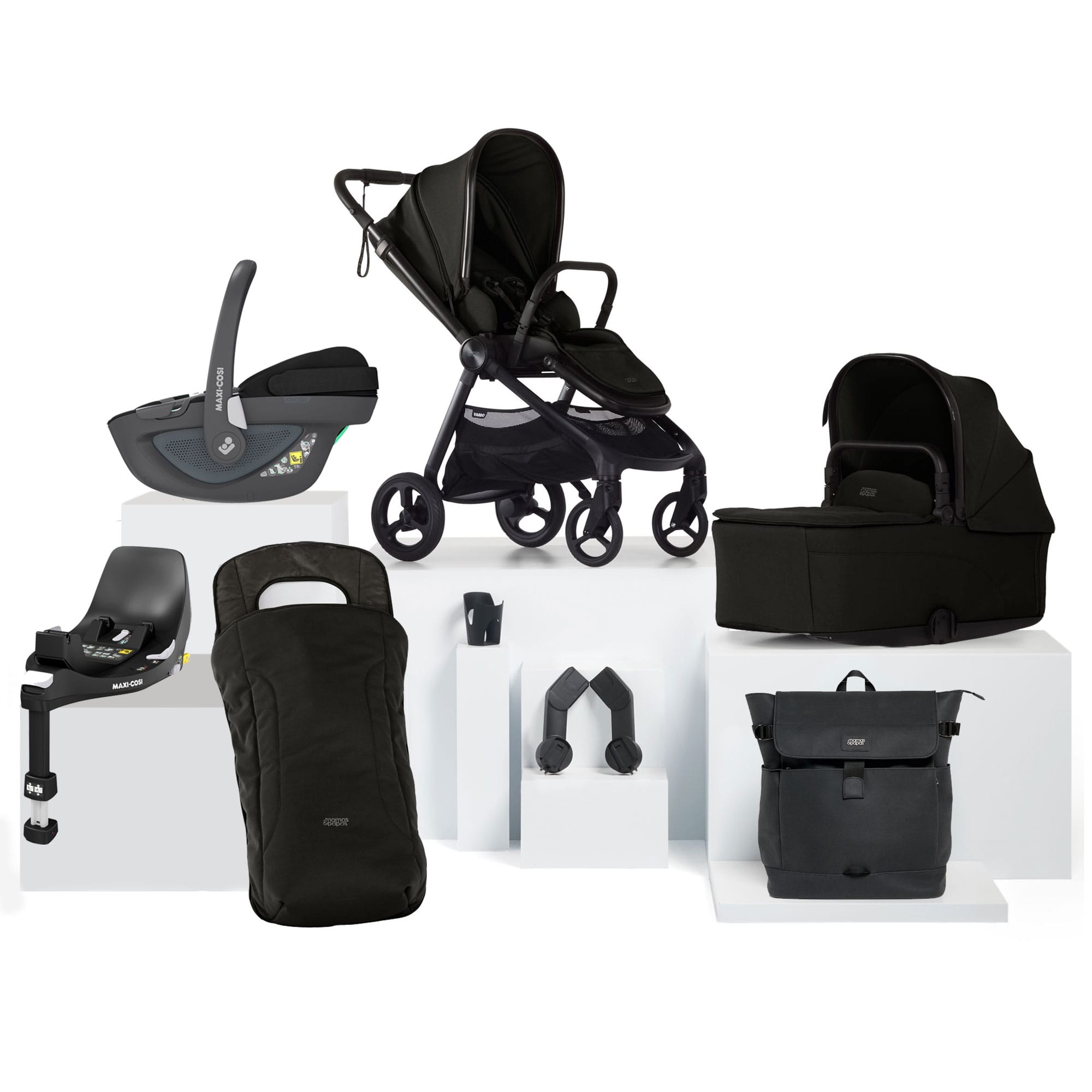 Mamas & Papas Vardo Complete Maxi-Cosi Bundle in Noir Travel Systems 17422-VAR-MAX-P360 5063229180187