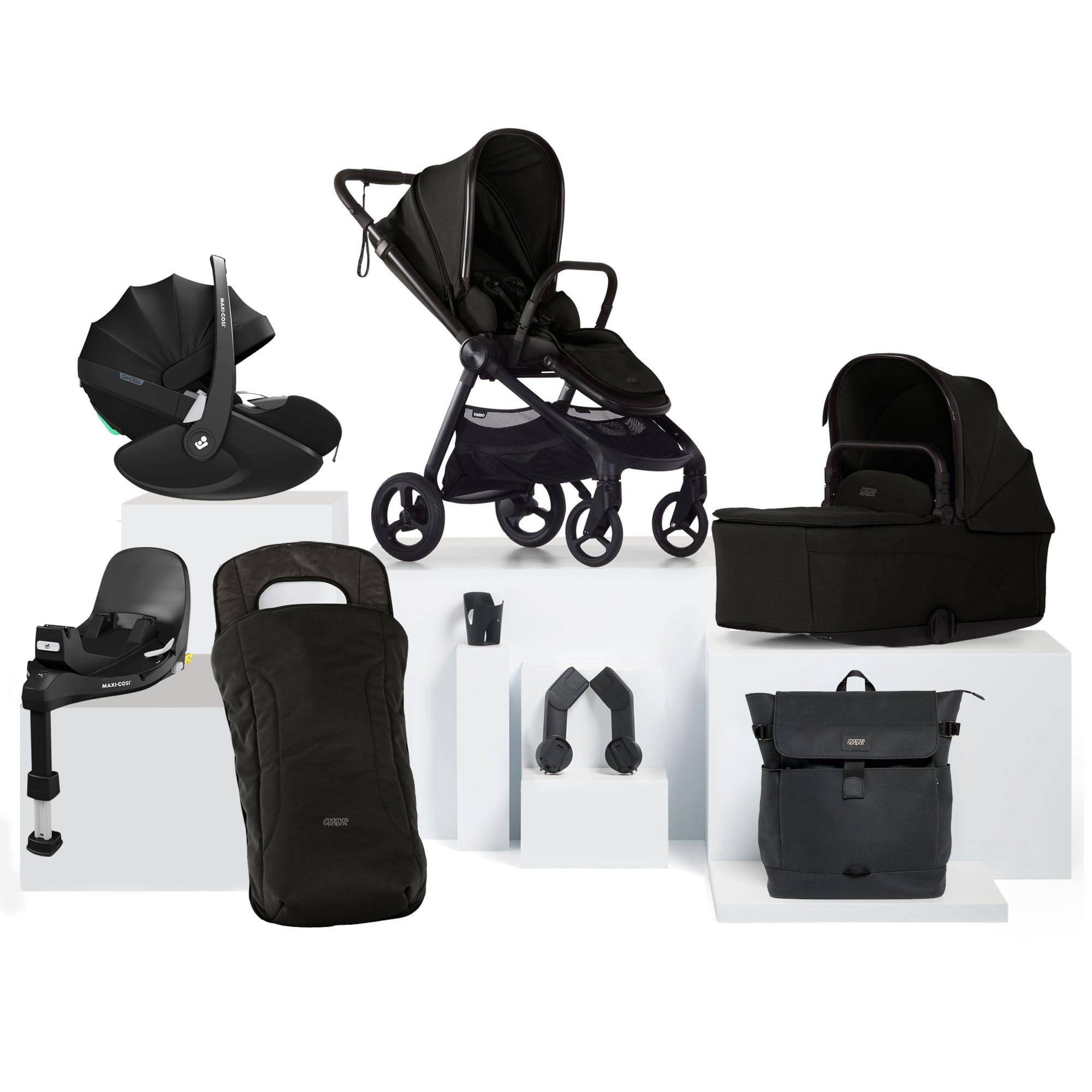 Mamas & Papas Vardo Complete Maxi-Cosi Bundle in Noir Travel Systems 17426-VAR-MAX-PV2 5063229180187