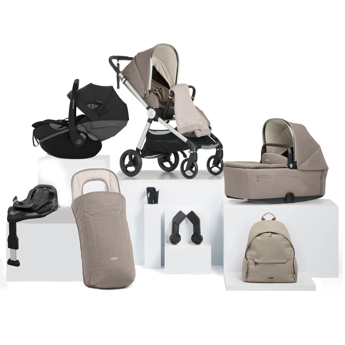 Mamas & Papas Vardo S Complete Maxi-Cosi Bundle in Heritage Travel Systems