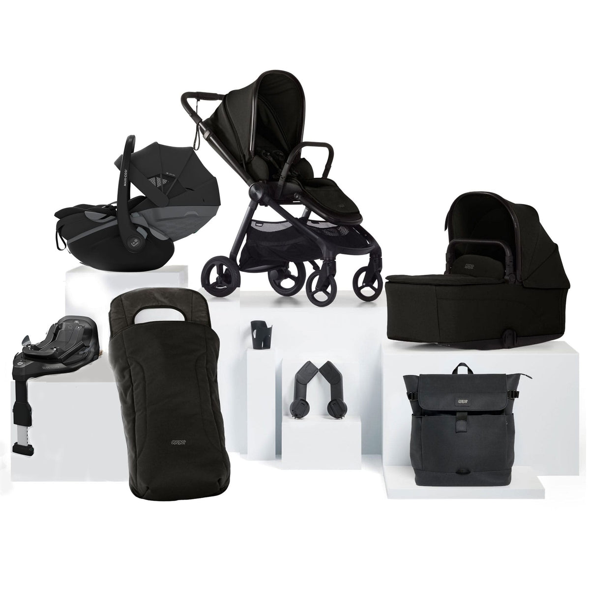 Mamas & Papas Vardo S Complete Maxi-Cosi Bundle in Noir Travel Systems