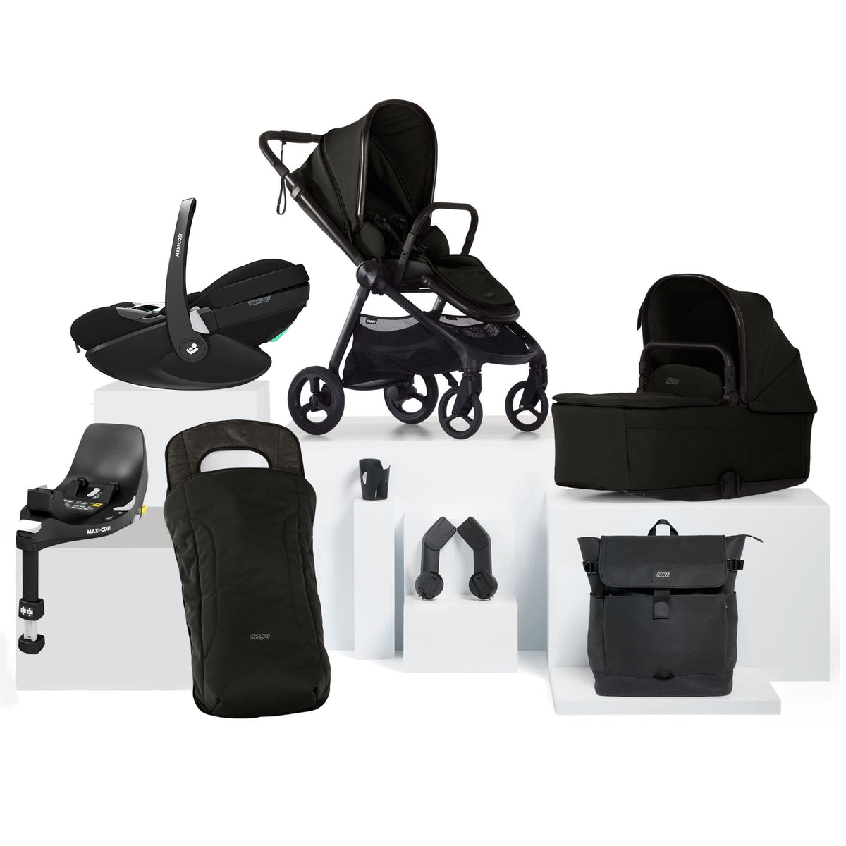 Mamas & Papas Vardo S Complete Maxi-Cosi Bundle in Noir Travel Systems 17426-VAR-MAX-PV2 5063229180187