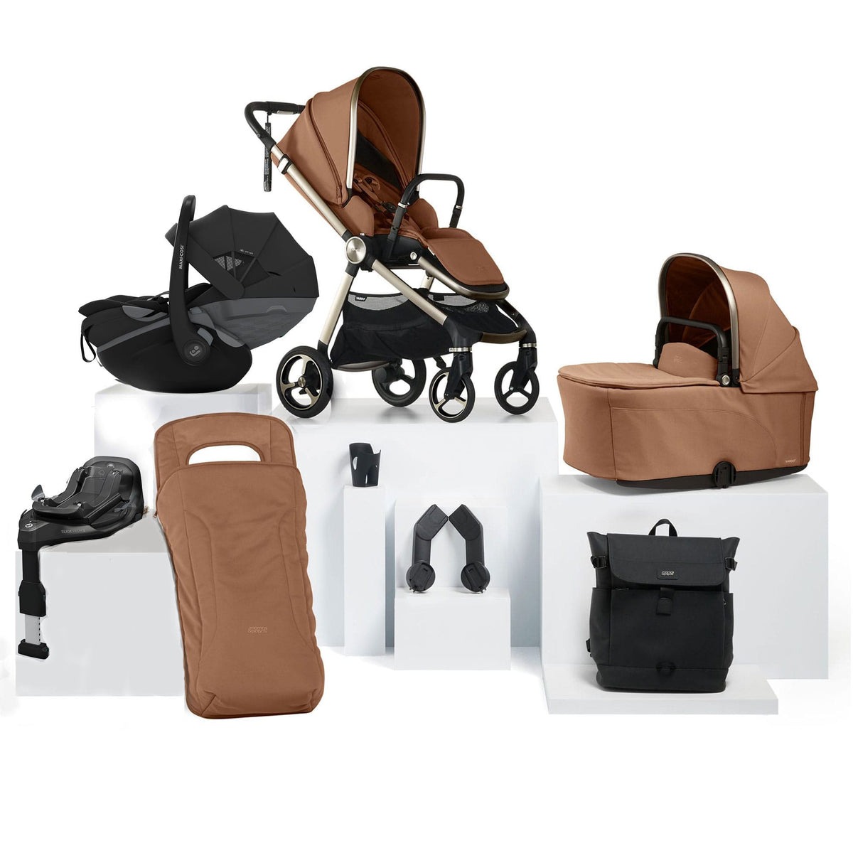 Mamas & Papas Vardo S Complete Maxi-Cosi Bundle in Nutmeg Travel Systems