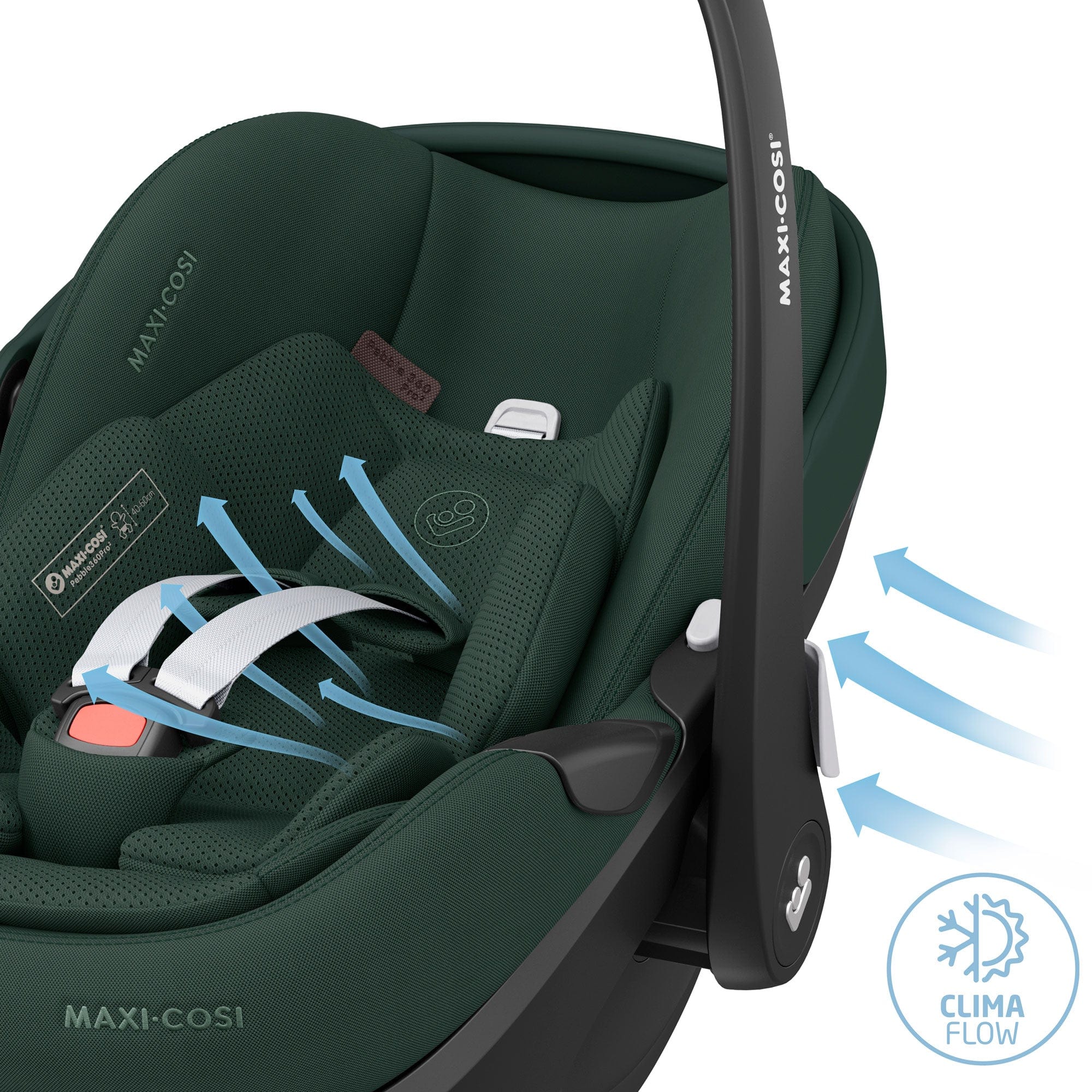 Maxi-Cosi 360 Pro 2 Family Bundle in Twillic Green Baby Car Seats KF59300000 8712930008866