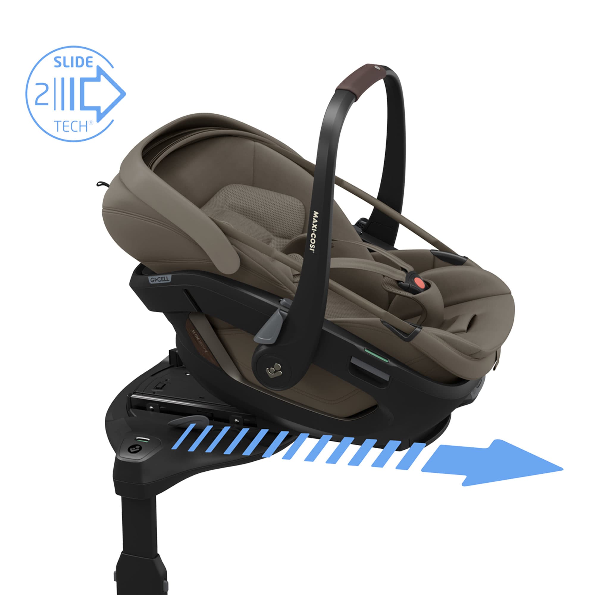 Maxi-Cosi Coral Slide Pro, Pearl XL Slide Pro & Base Bundle in Oak Truffle Baby Car Seats KF10000152 8712930187806