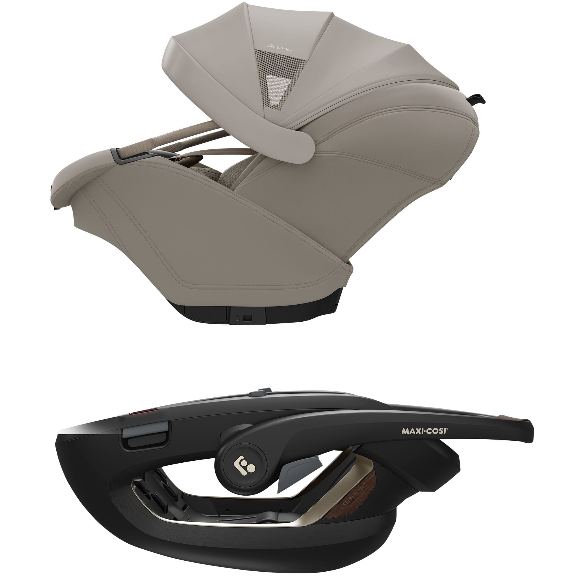 Maxi-Cosi Coral Slide Pro, Pearl XL Slide Pro & Base Bundle in Sapphire Sand Baby Car Seats KF10000151 8712930187790