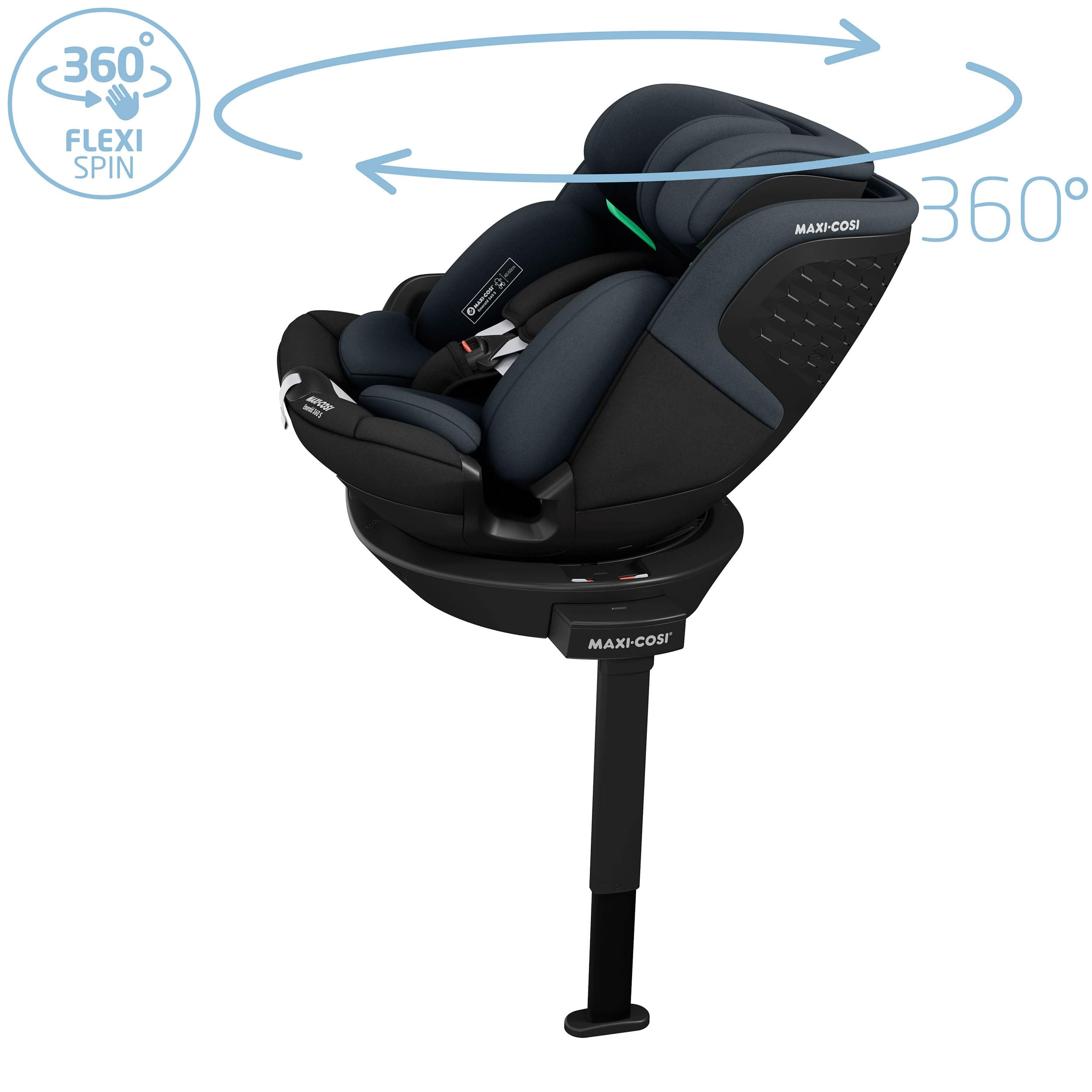 Maxi-Cosi Emerald 360 S Car Seat in Tonal Black Baby Car Seats 8620104110 8712930005384