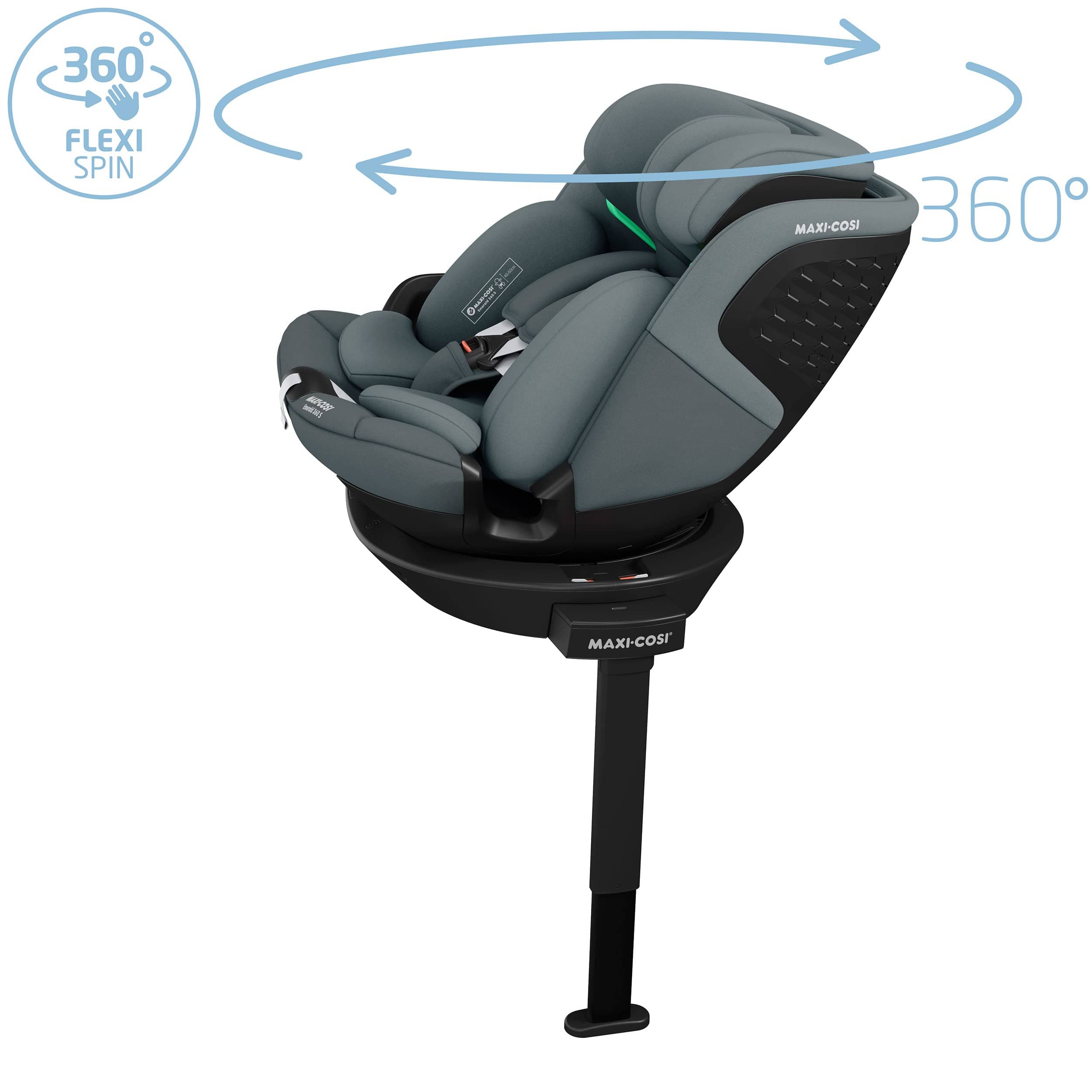 Maxi-Cosi Emerald 360 S Car Seat in Tonal Graphite Baby Car Seats 8620106110 8712930005391
