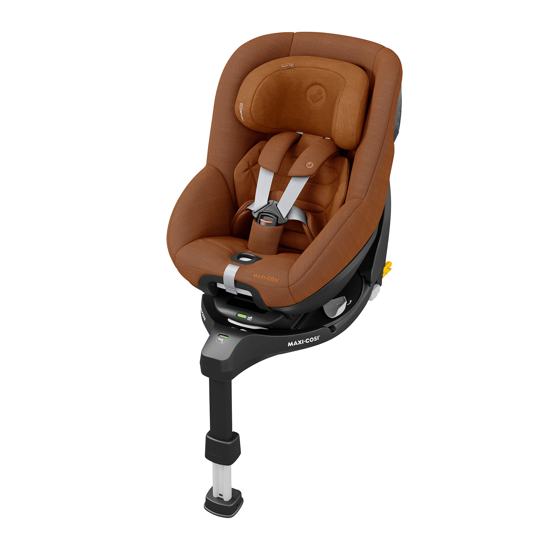 Maxi-Cosi Pearl 360 Pro & FamilyFix 360 Pro in Authentic Cognac Baby Car Seats 8053650110-1 8712930184690