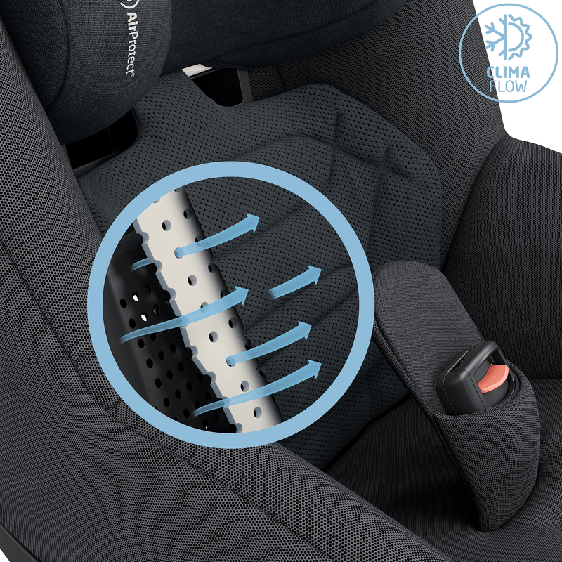 Maxi-Cosi Pearl 360 Pro & FamilyFix 360 Pro in Authentic Graphite Baby Car Seats 8053550110-1 8712930184676