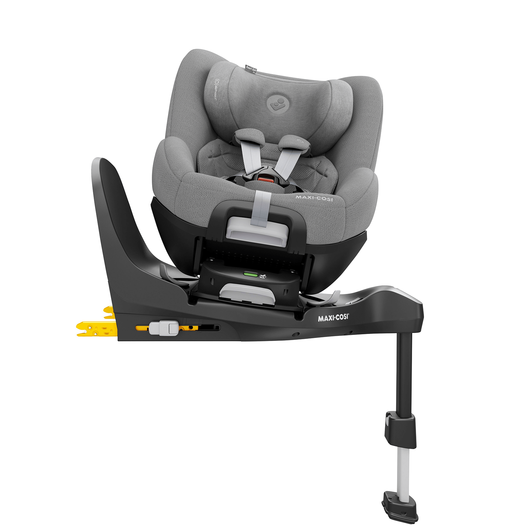 Maxi-Cosi Pearl 360 Pro & FamilyFix 360 Pro in Authentic Grey Baby Car Seats 8053510110-1 8712930184683