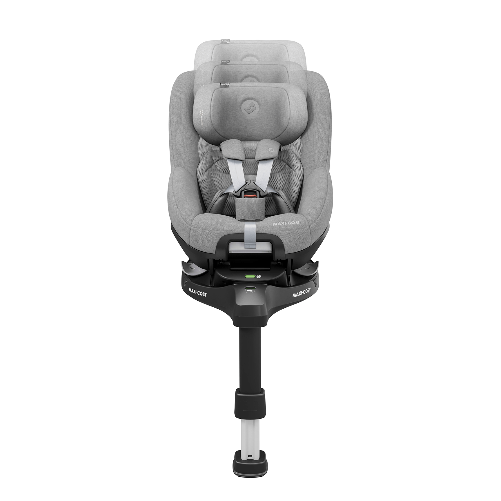 Maxi-Cosi Pearl 360 Pro & FamilyFix 360 Pro in Authentic Grey Baby Car Seats 8053510110-1 8712930184683
