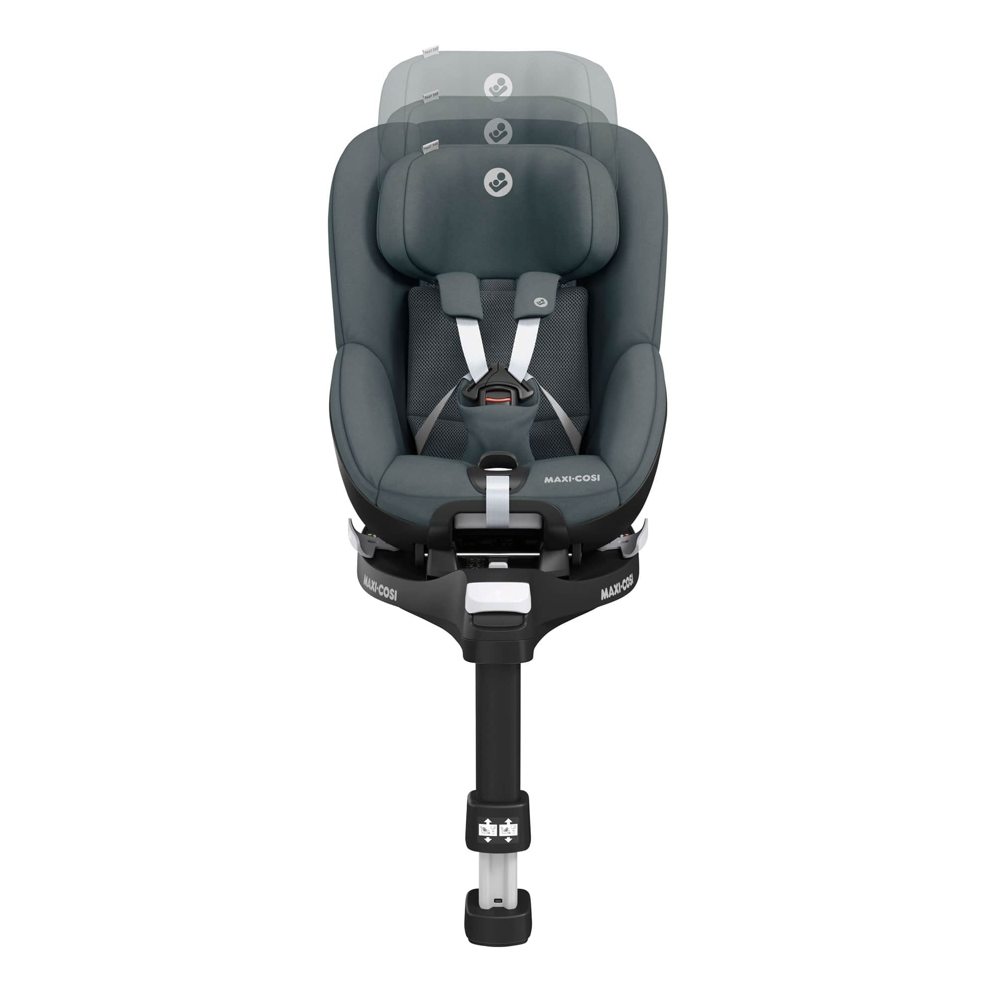 Maxi-Cosi Pebble 360, Pearl 360 & Familyfix 360 Base Bundle - Graphite Baby Car Seats KF10000049 8712930170501