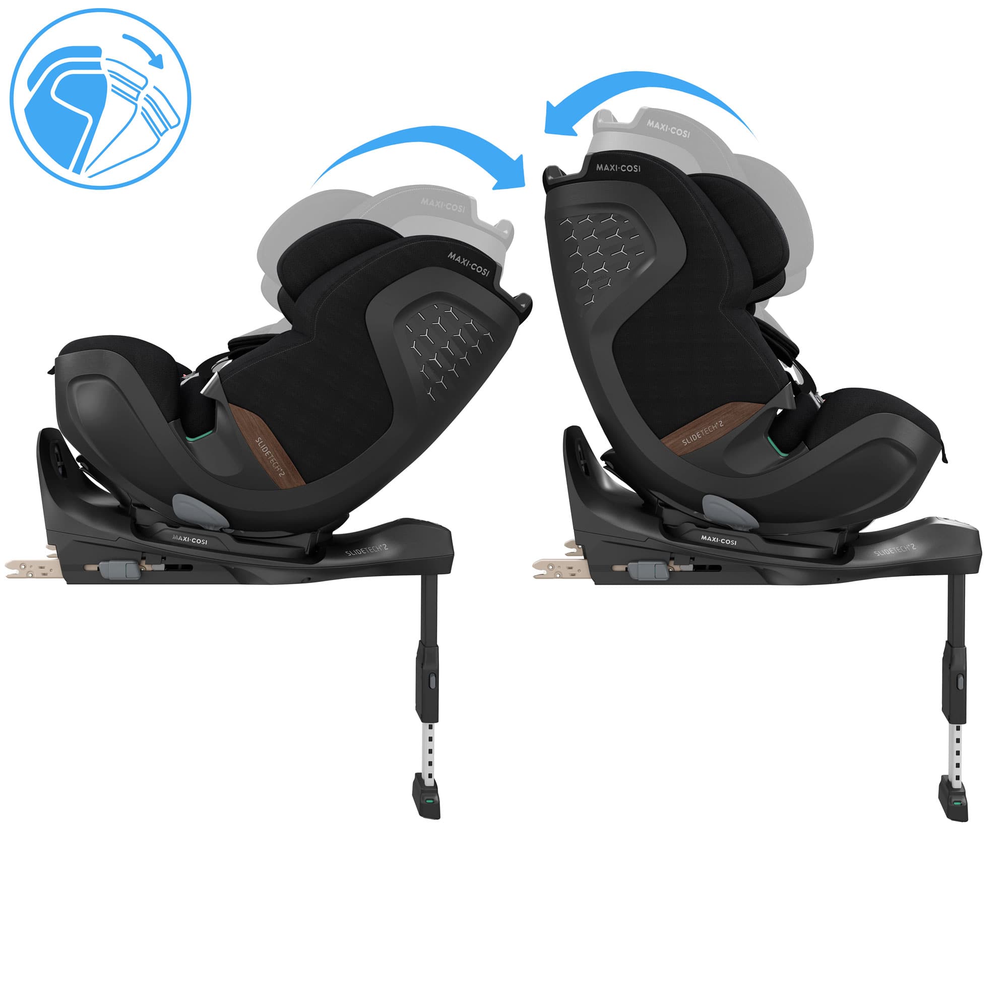Maxi-Cosi Slide Pro Family Bundle in Black Baby Car Seats KF10000146 8712930187745