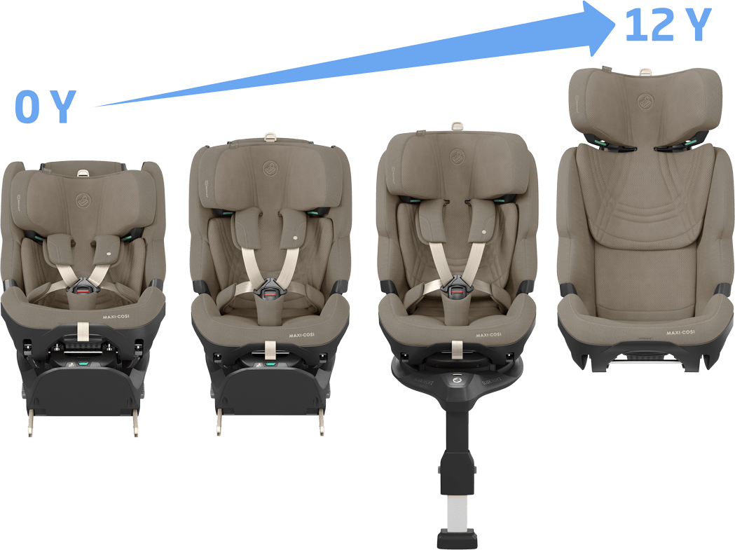 Maxi-Cosi Slide Pro Family Bundle in Espresso Brown/ Truffle Baby Car Seats KF10000278 8720291009705