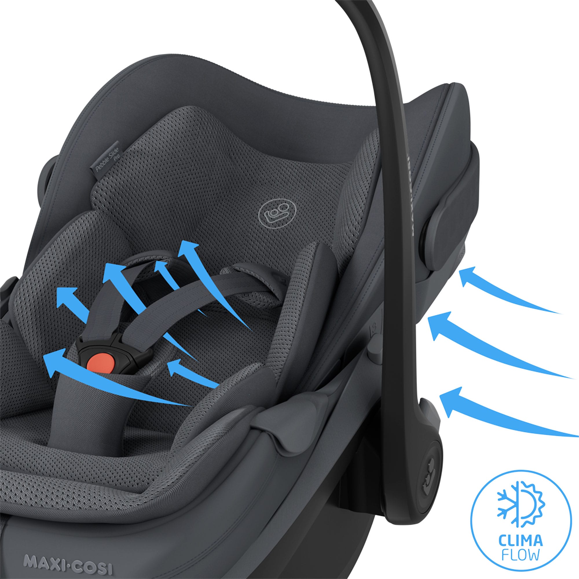 Maxi-Cosi Slide Pro Family Bundle in Graphite Baby Car Seats KF10000148 8712930187769