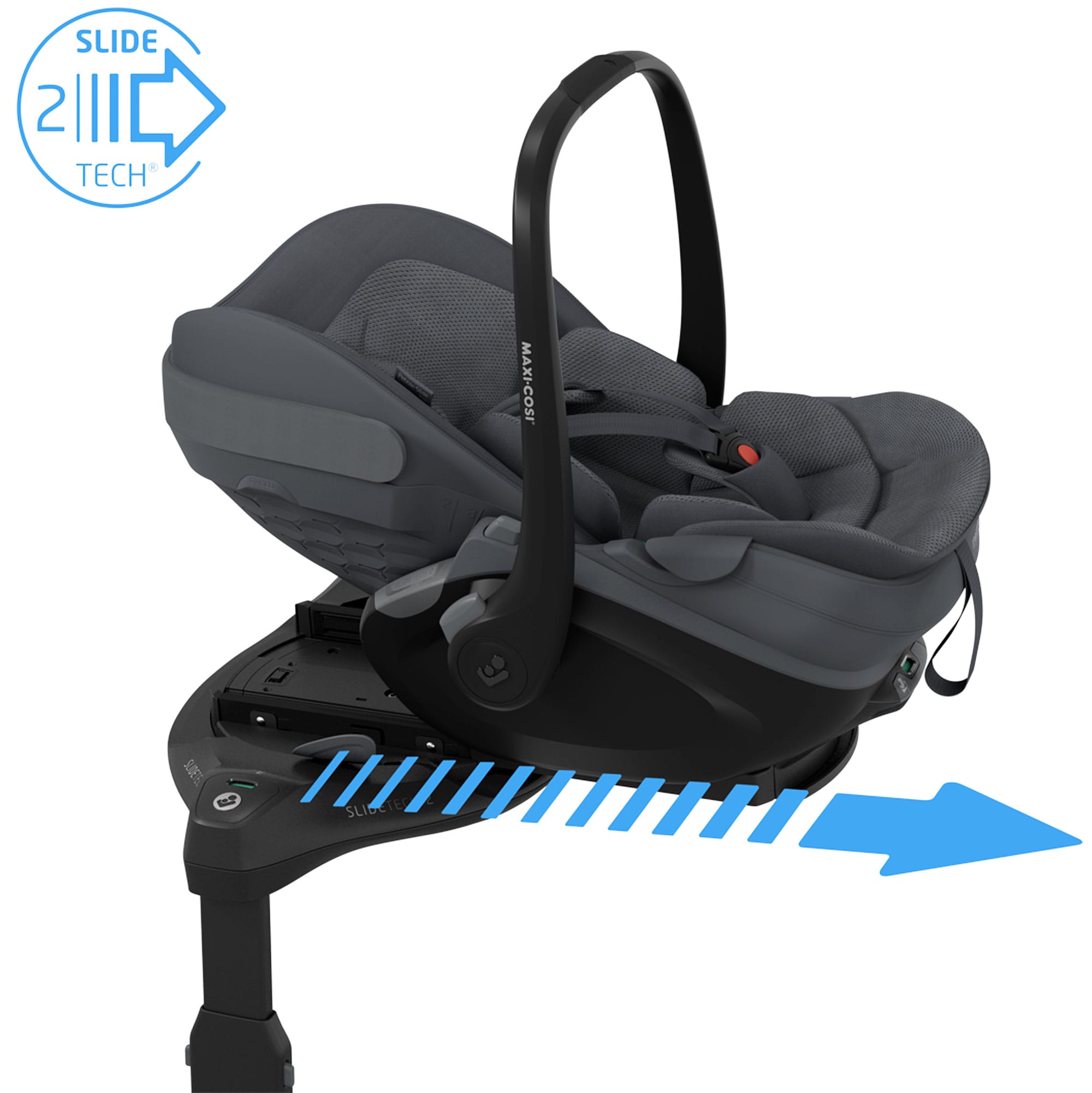 Maxi-Cosi Slide Pro Family Bundle in Graphite Baby Car Seats KF10000148 8712930187769