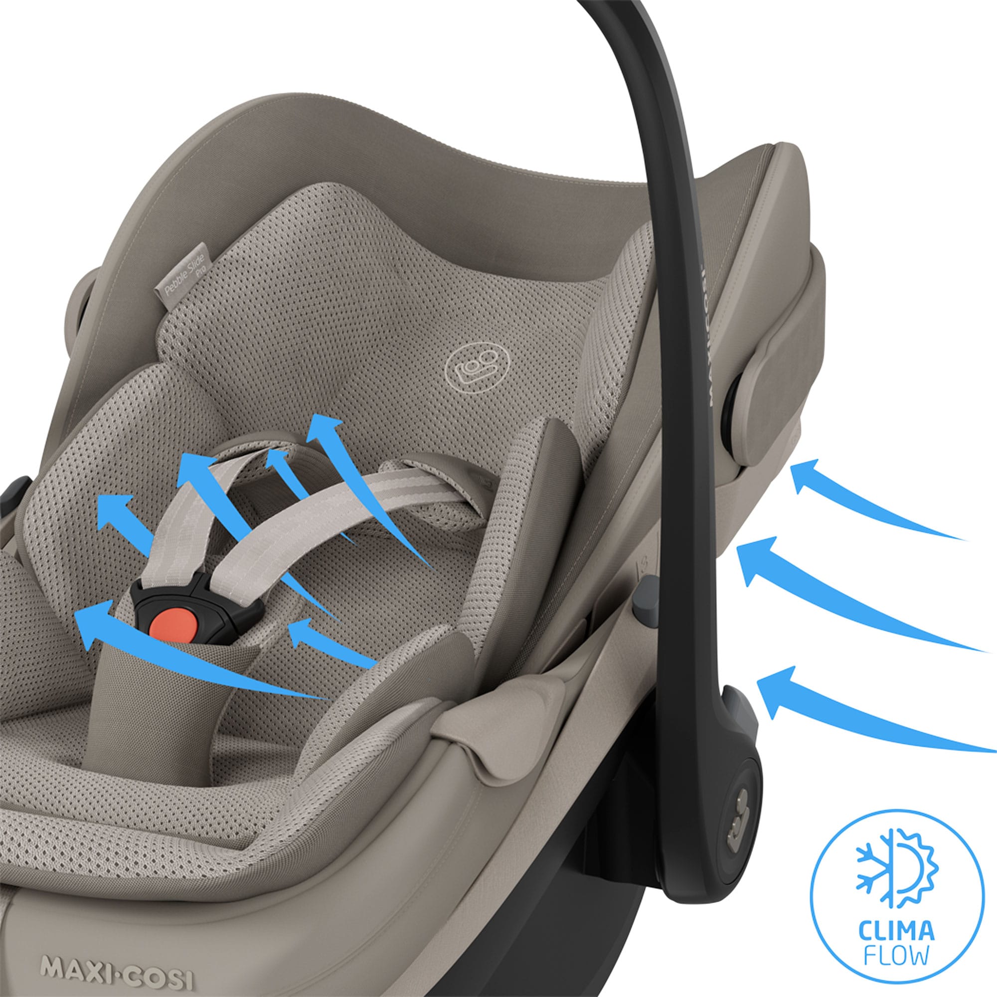 Maxi-Cosi Slide Pro Family Bundle in Sand/Black Baby Car Seats KF10000149 8712930187776