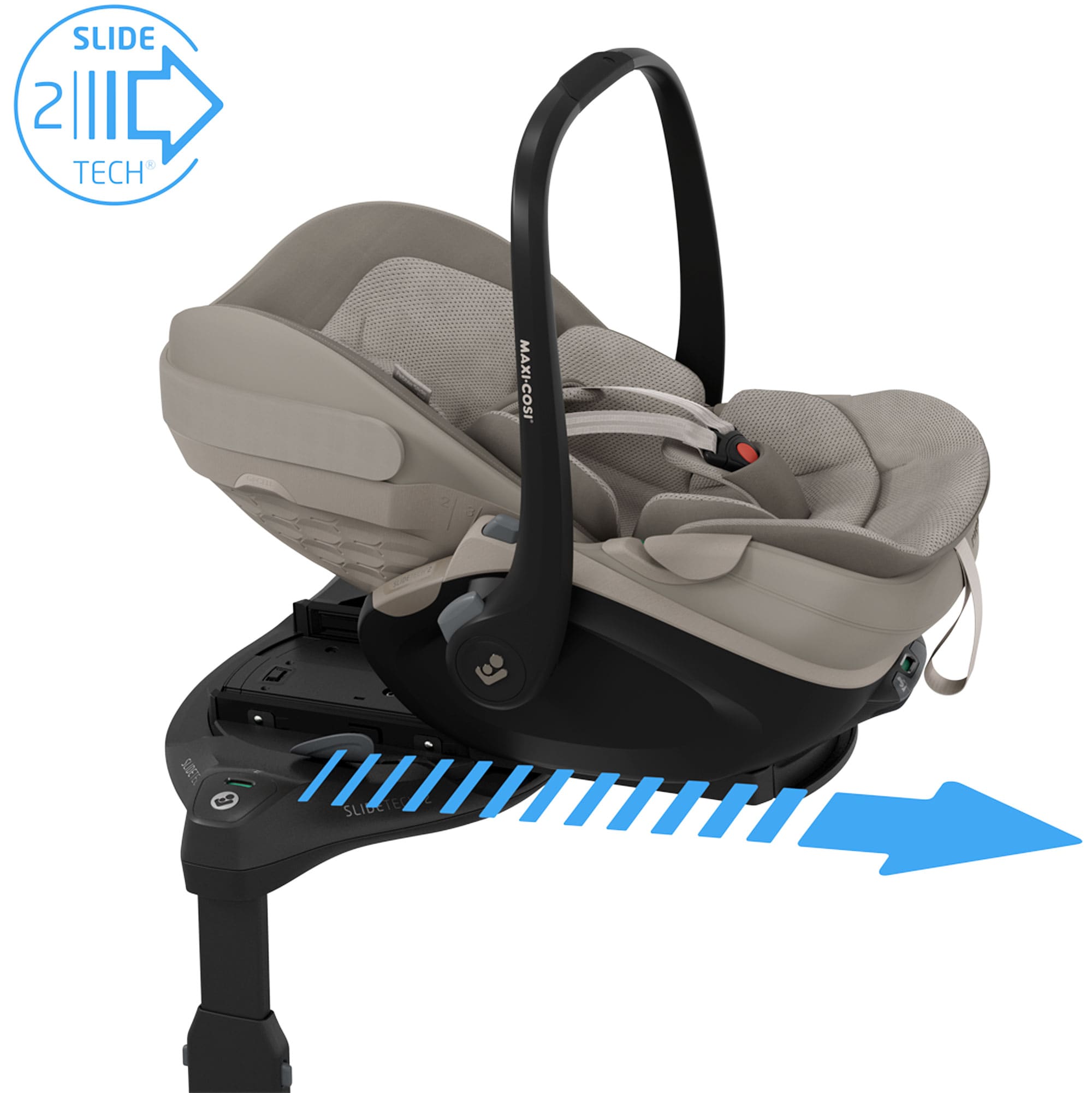 Maxi-Cosi Slide Pro Family Bundle in Sand/Black Baby Car Seats KF10000149 8712930187776