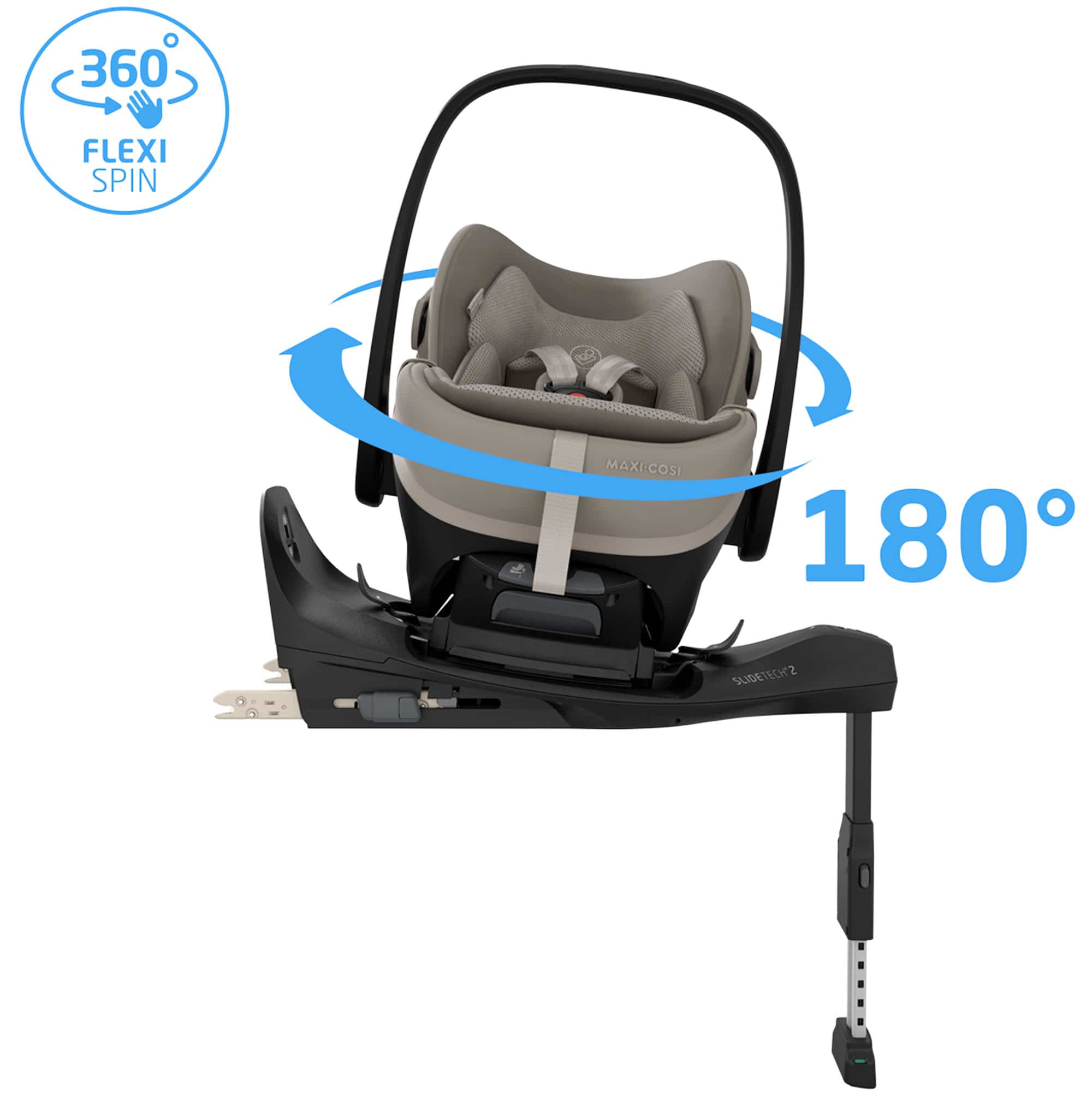 Maxi-Cosi Slide Pro Family Bundle in Sand/Black Baby Car Seats KF10000149 8712930187776
