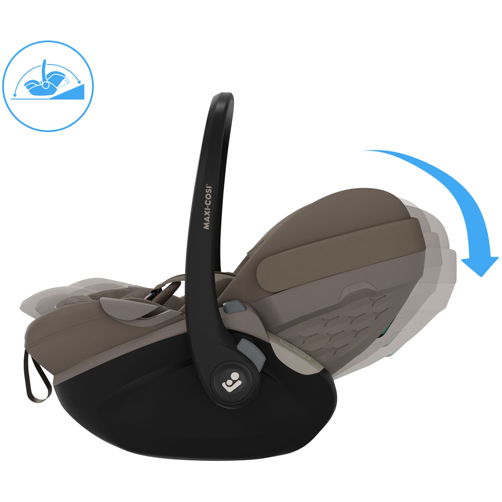 Maxi-Cosi Slide Pro Family Bundle in Truffle Baby Car Seats KF10000147 8712930187752