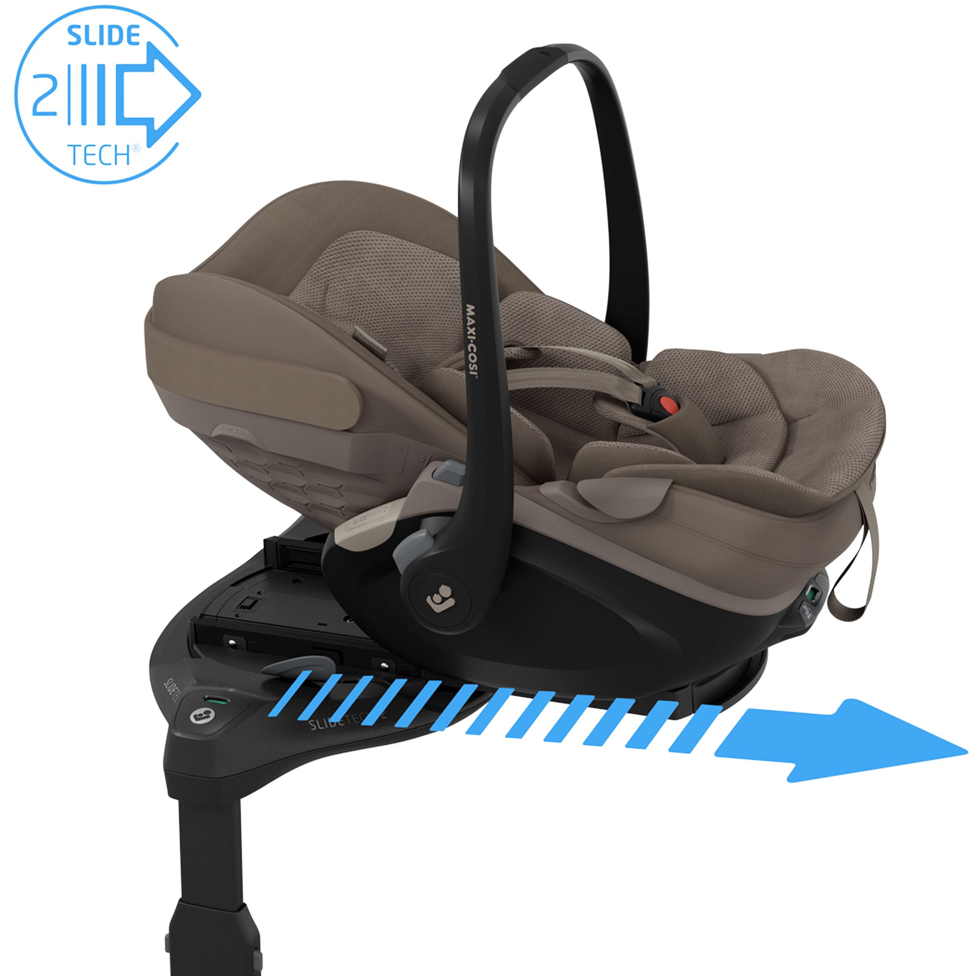 Maxi-Cosi Slide Pro Family Bundle in Truffle Baby Car Seats KF10000147 8712930187752