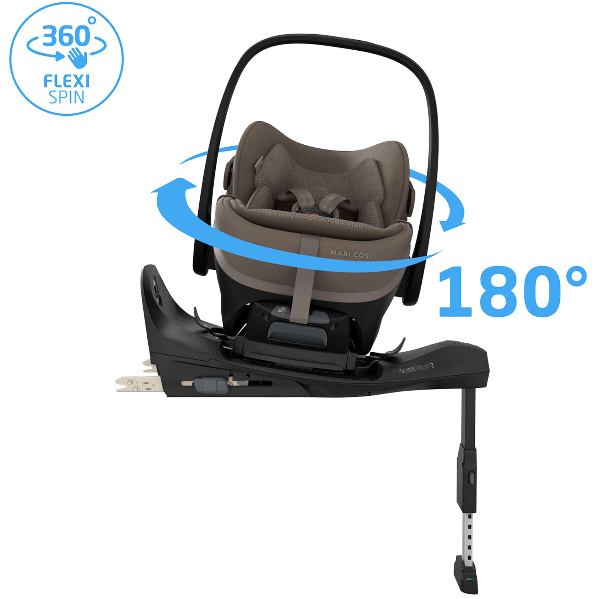 Maxi-Cosi Slide Pro Family Bundle in Truffle Baby Car Seats KF10000147 8712930187752
