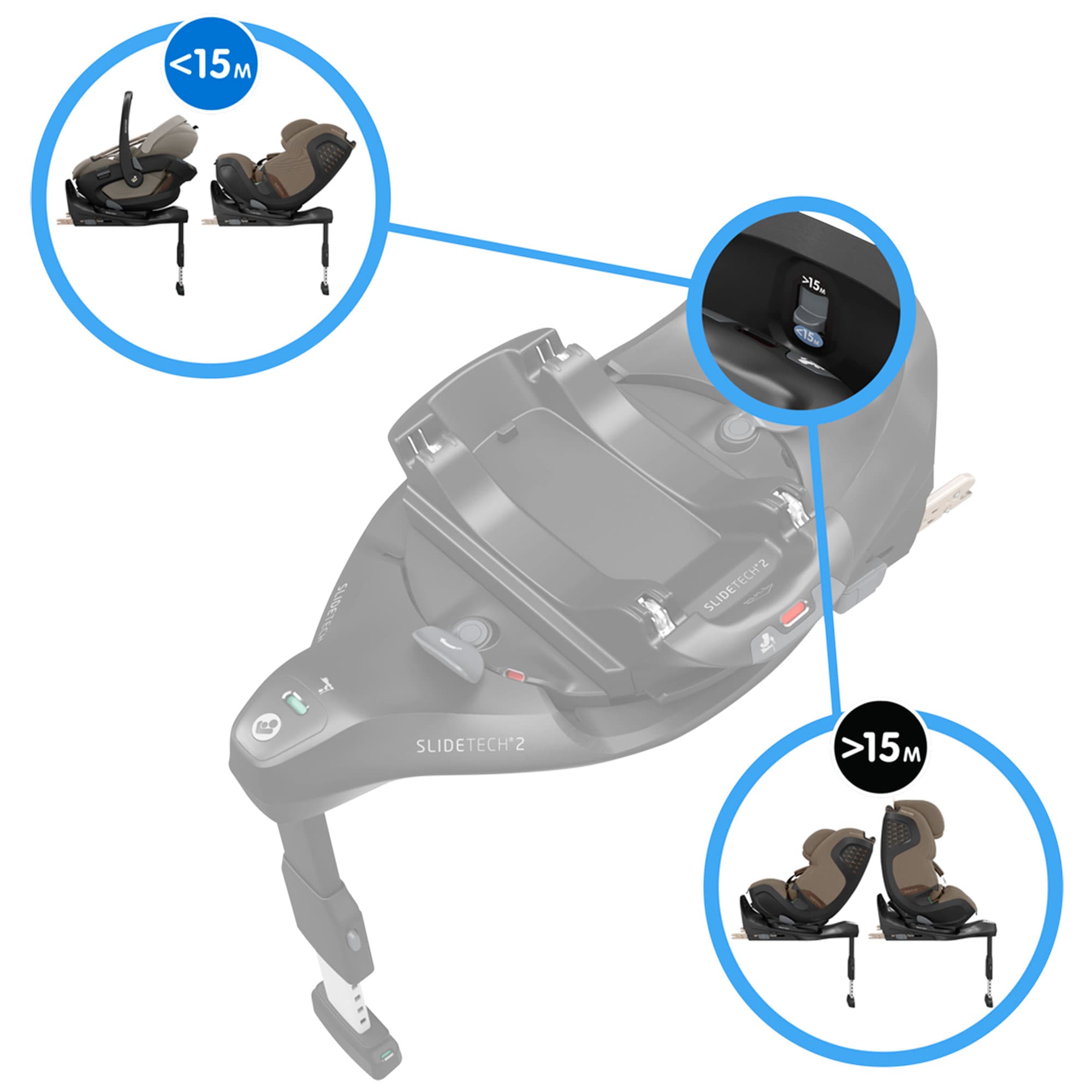 Maxi-Cosi Slide Pro Family Bundle in Truffle Baby Car Seats KF10000147 8712930187752