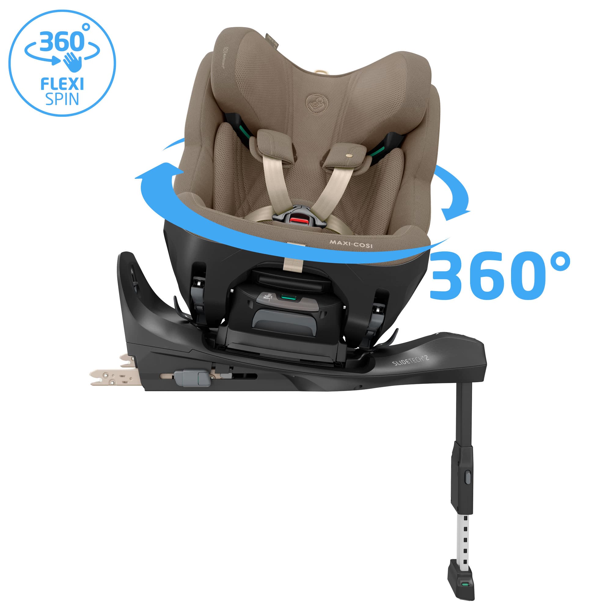 Maxi-Cosi Slide Pro Family Bundle in Truffle Baby Car Seats KF10000147 8712930187752