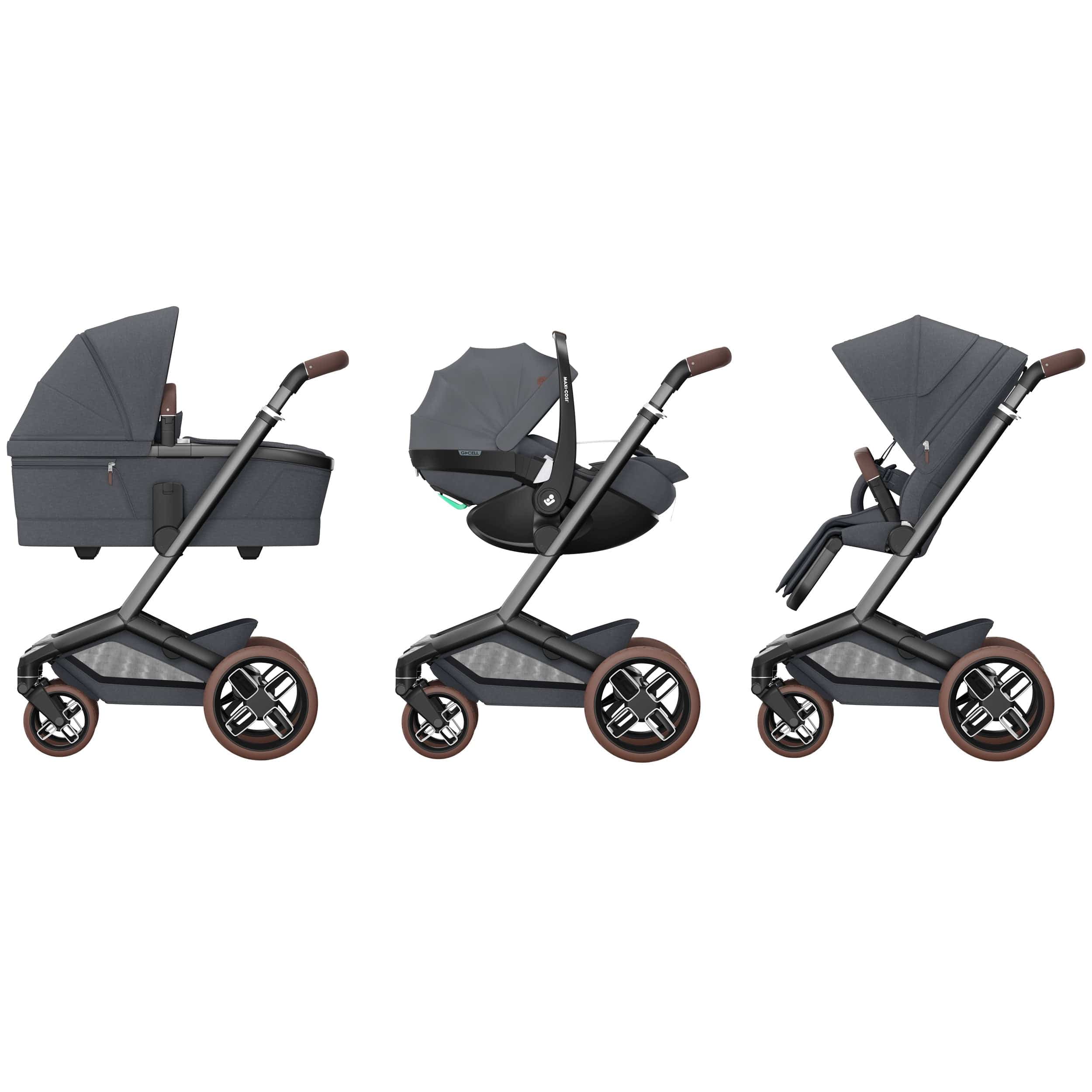 prams maxi cosi Maxi-Cosi FAME 9 Piece Emerald 360 Pro 2 Bundle in Twillic Graphite