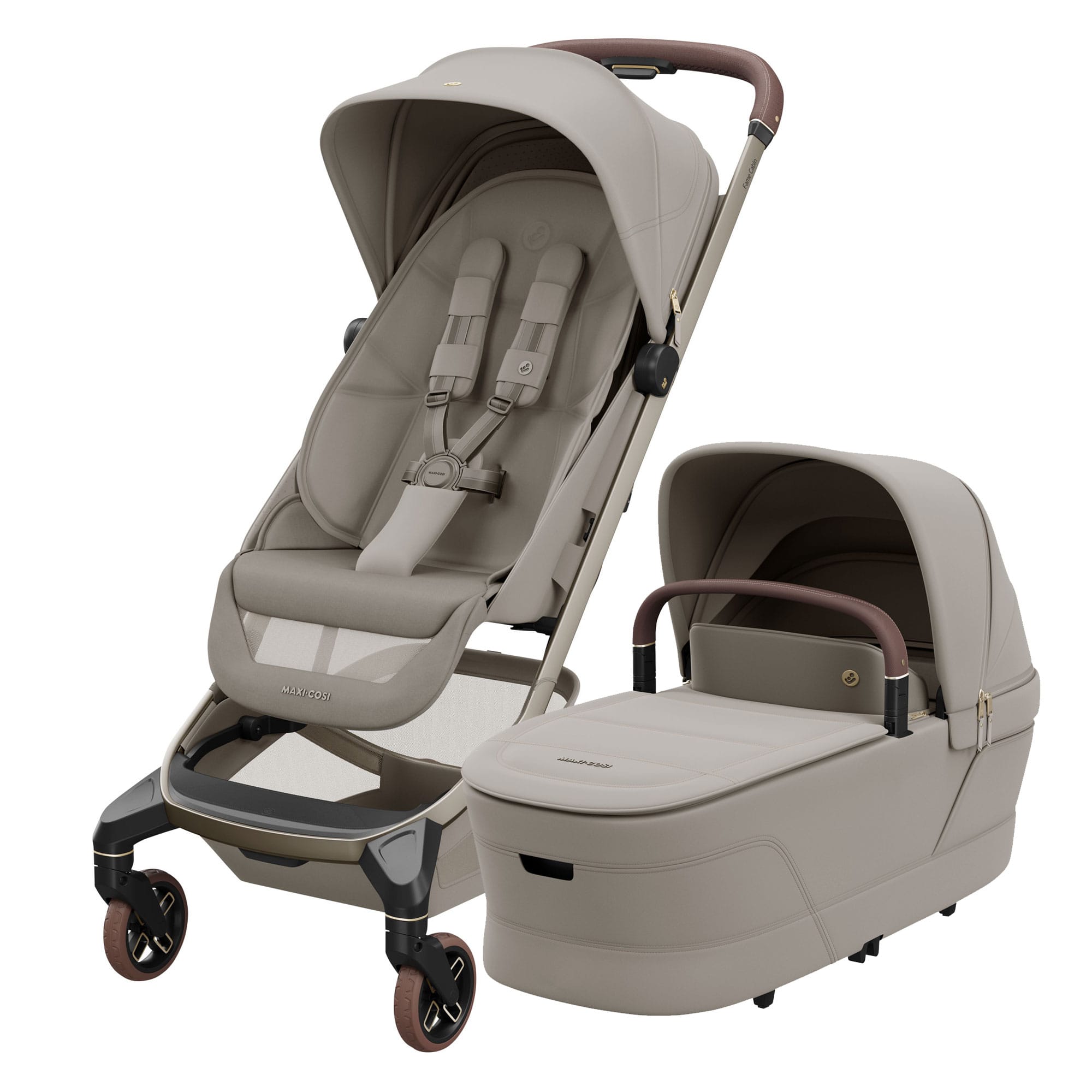 Maxi-Cosi Fame Cabin Complete Pram in Sapphire Sand Baby Prams KF10000217 8720291001822